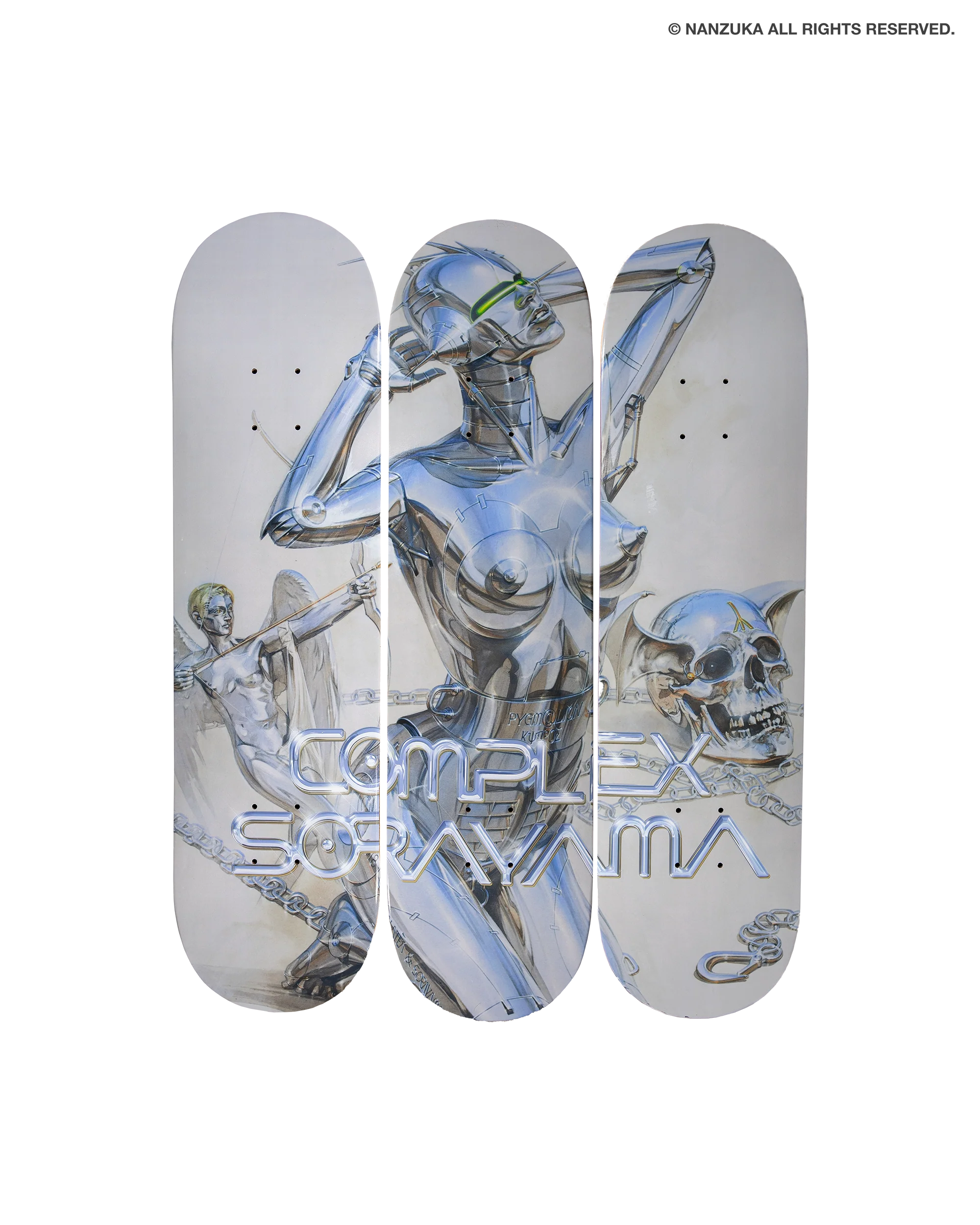 Skull Skateboard Triptych