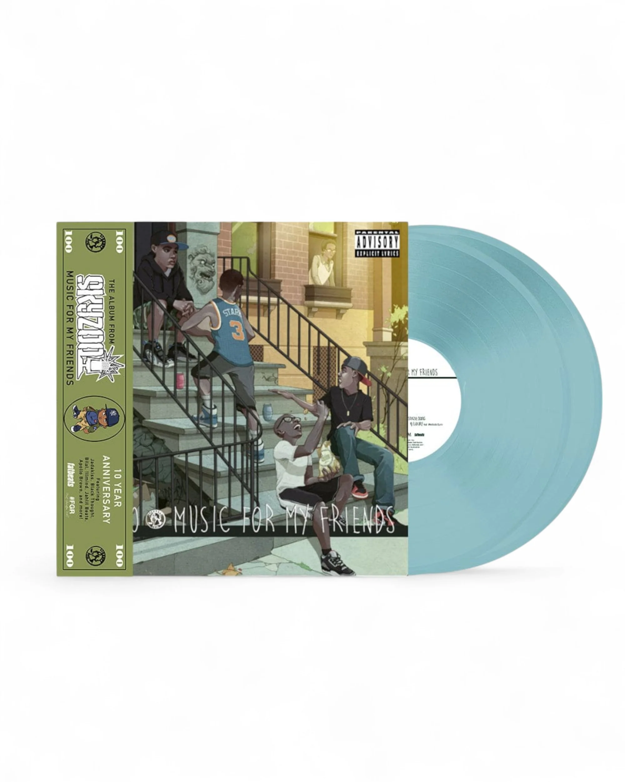 Skyzoo - Music For My Friends [10-Year Anniversary Edition] (2xLP -  Light Blue Colored Vinyl - Fat Beats Exclusive) - Image 2