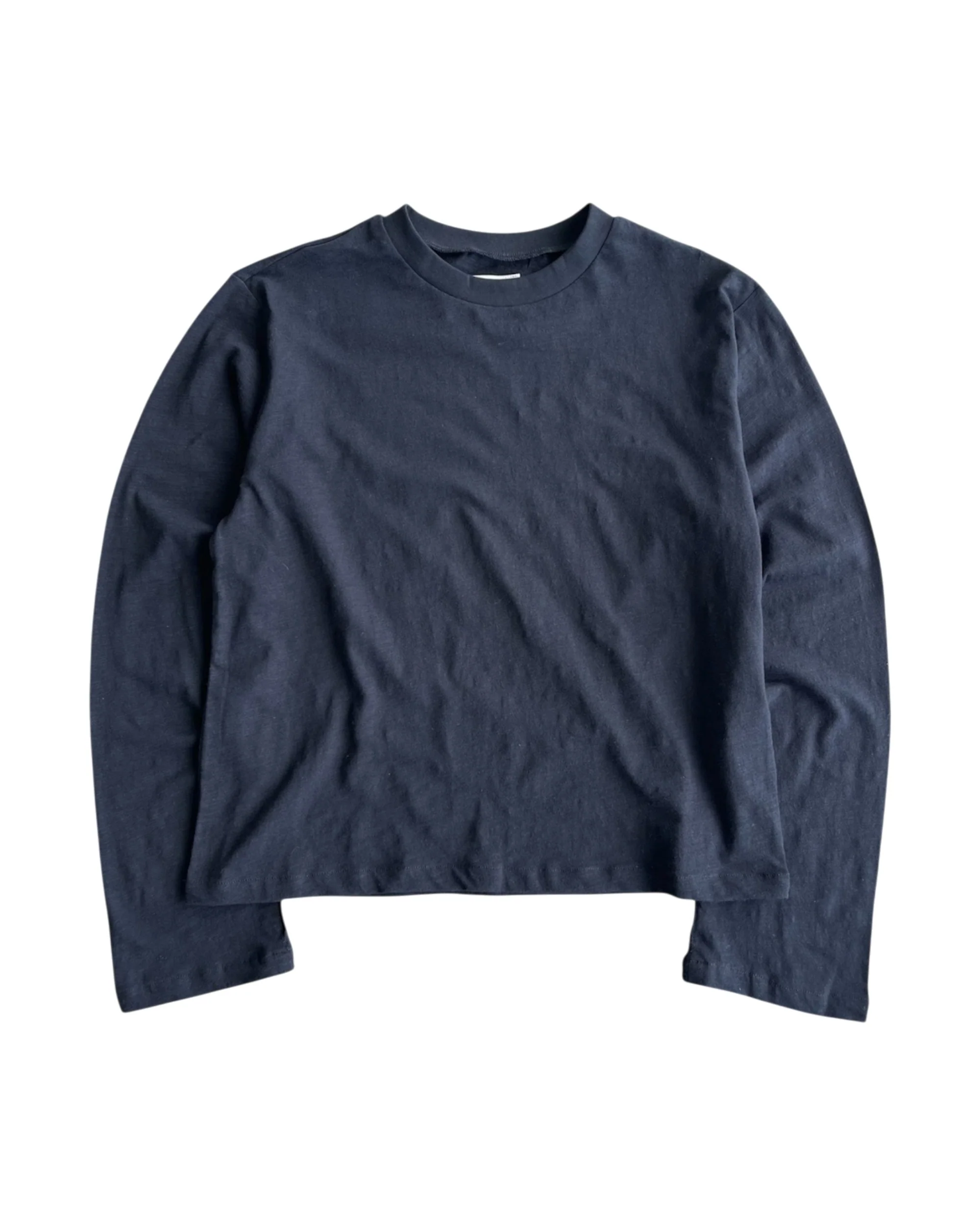 Slub Cotton Long Sleeve - Black