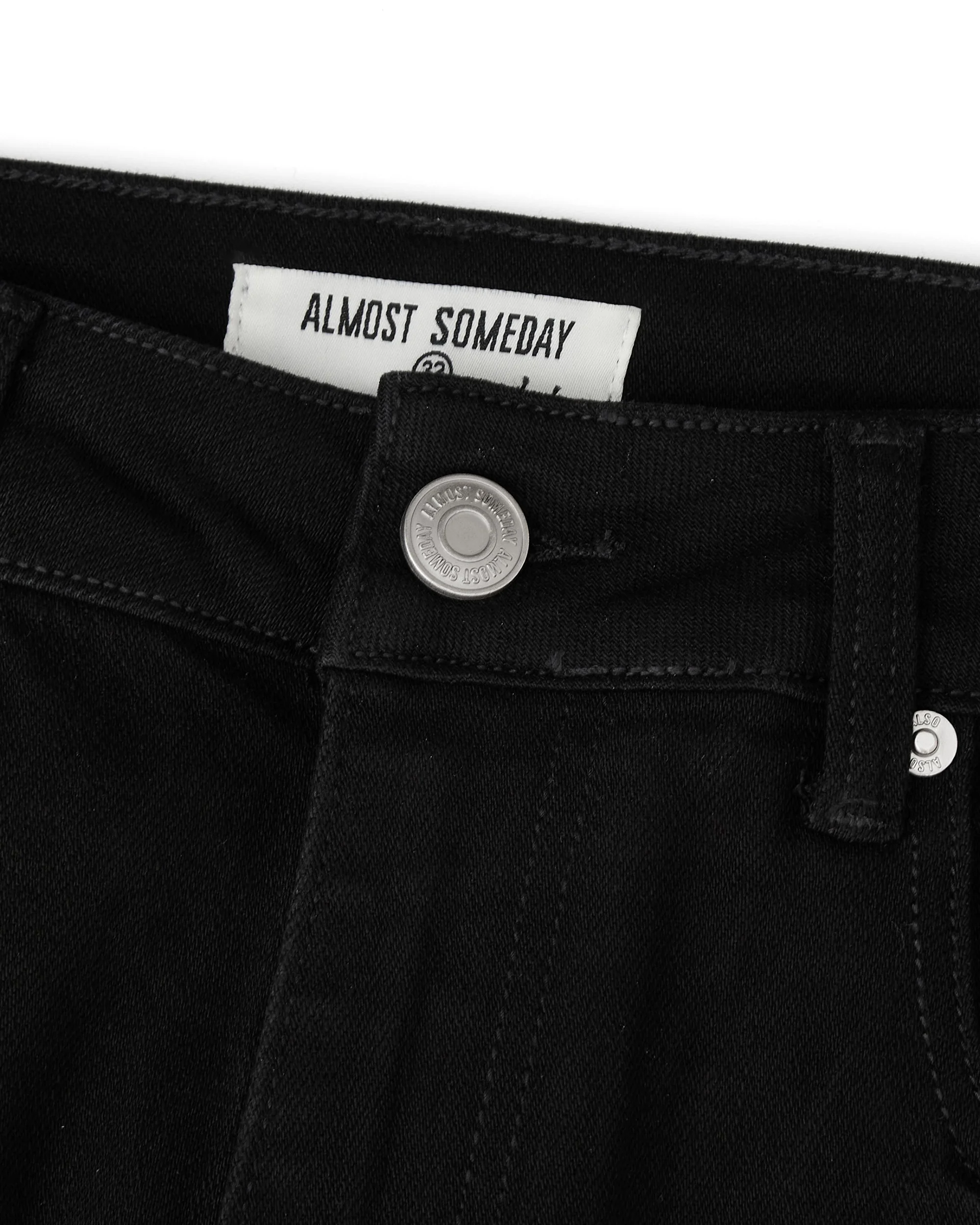Solomon Rhinestone Straight Leg Denim - Black - Image 4