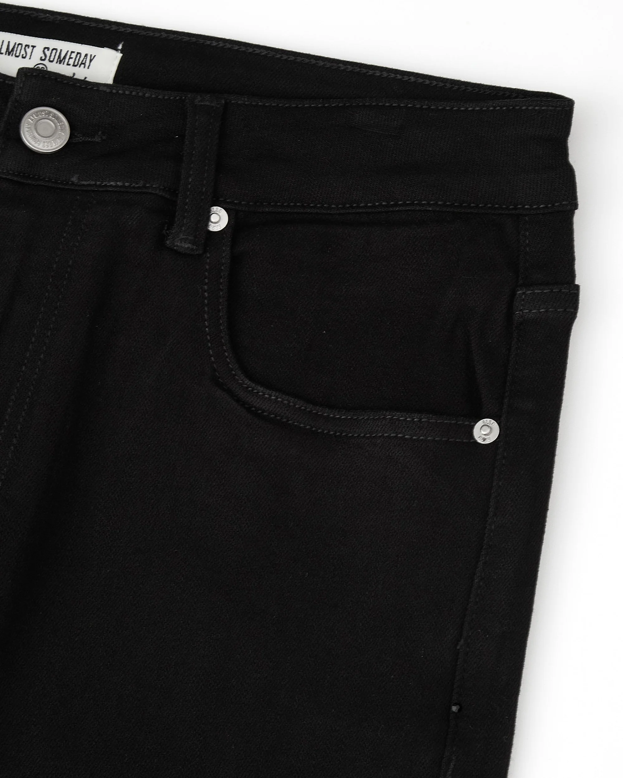 Solomon Rhinestone Straight Leg Denim - Black - Image 7