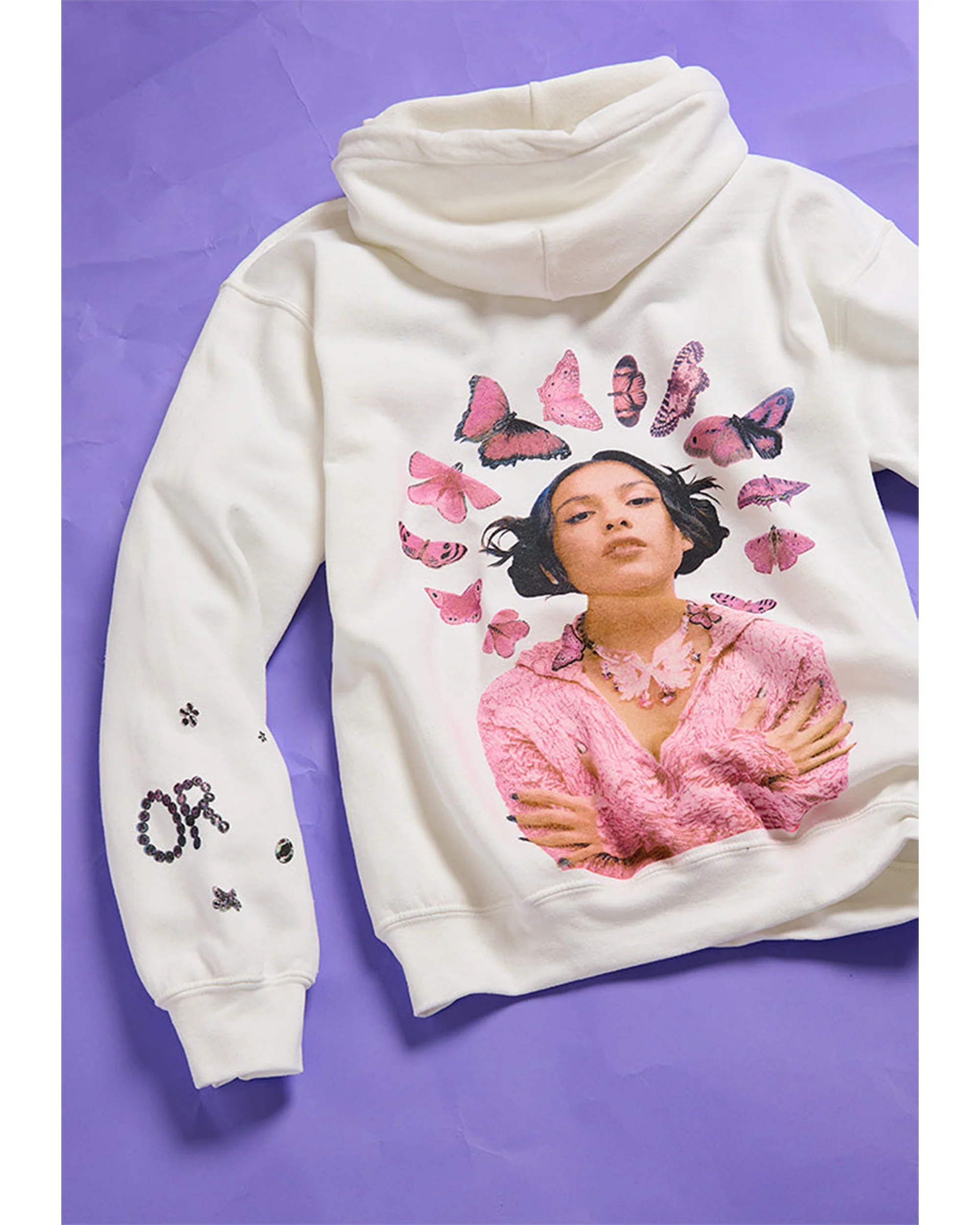 SOUR tour hoodie in white - Image 4