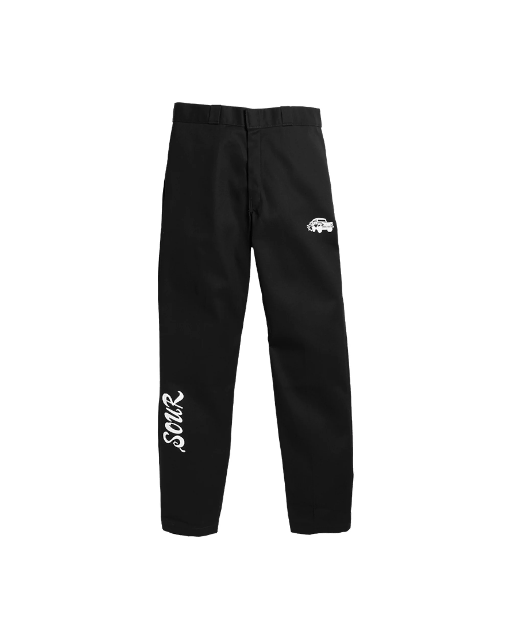 SOUR work pant in black