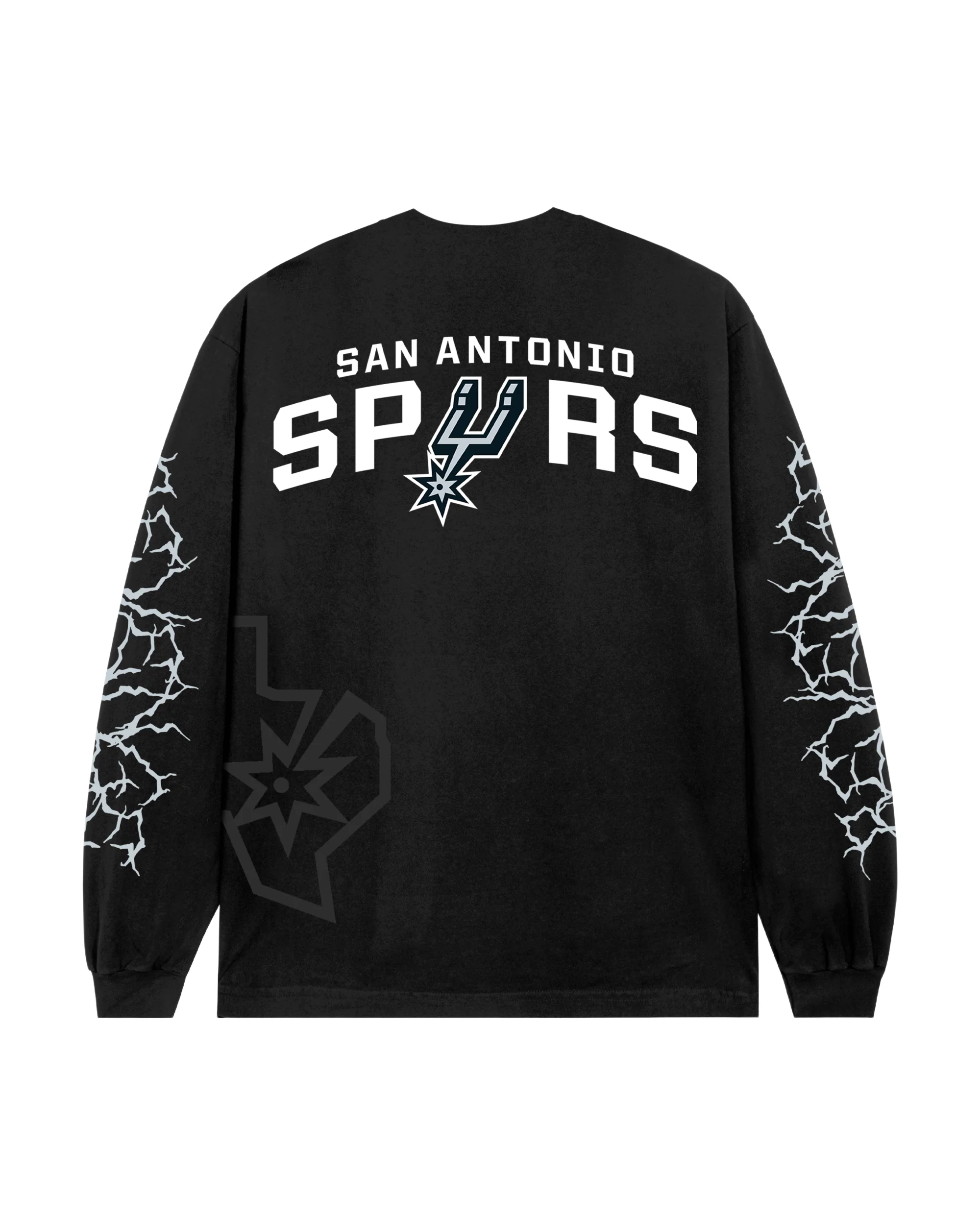 SPURS LIGHTNING LOGO LONG SLEEVE BLACK - Image 2