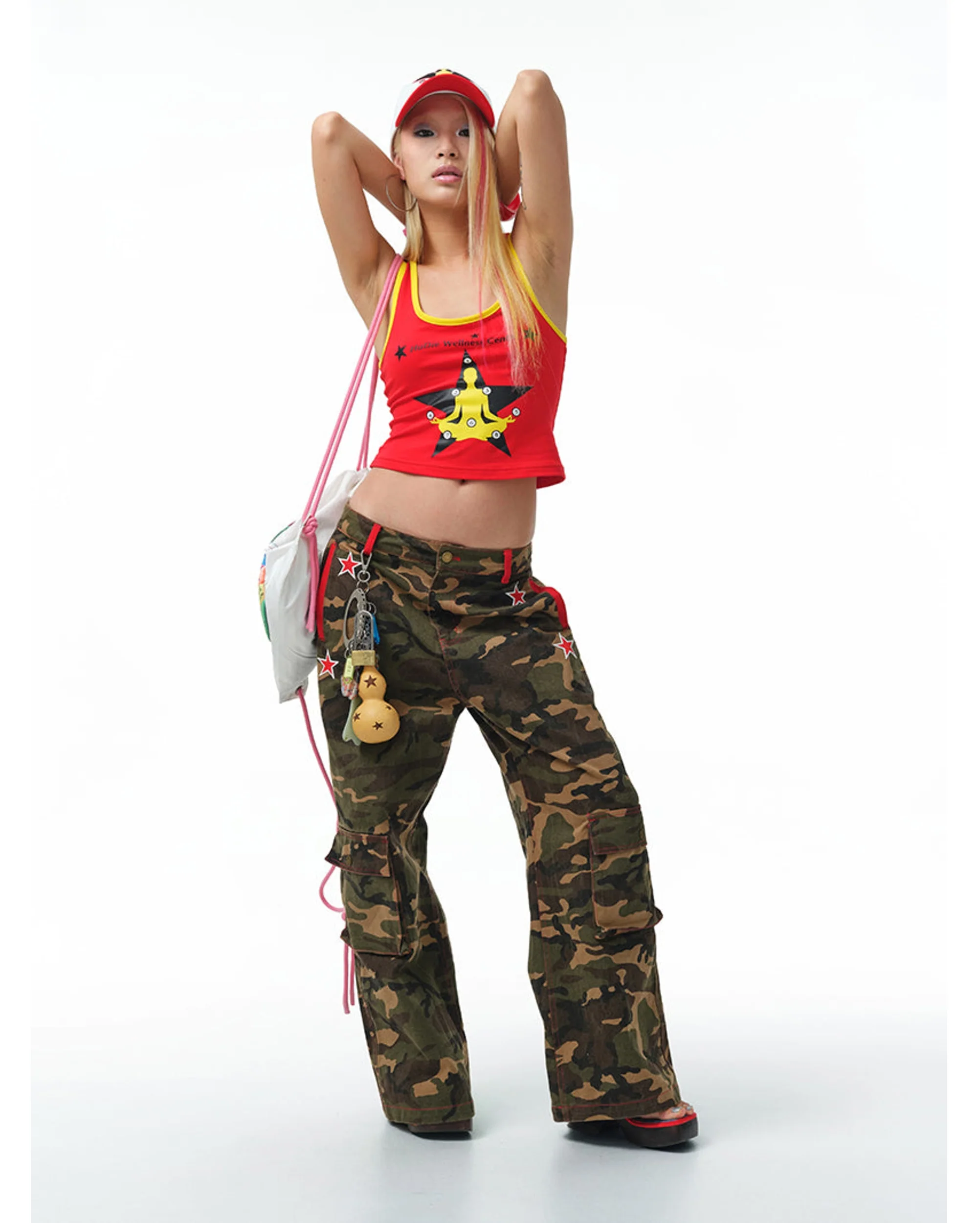 Star-Embroidered Camo Pants - Image 11