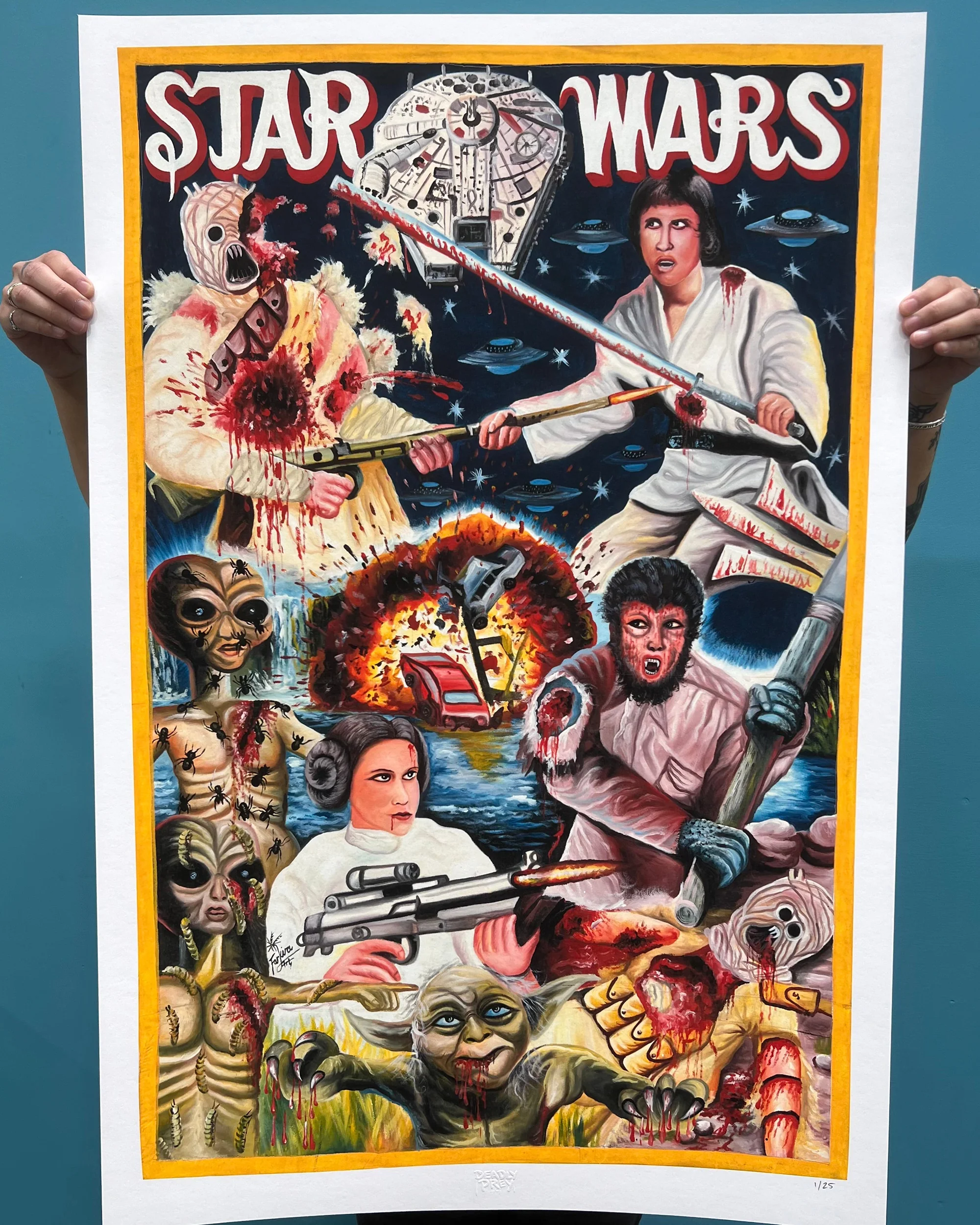 Star Wars - Limited Edition Archival Giclée Print from Static Medium by Farkira