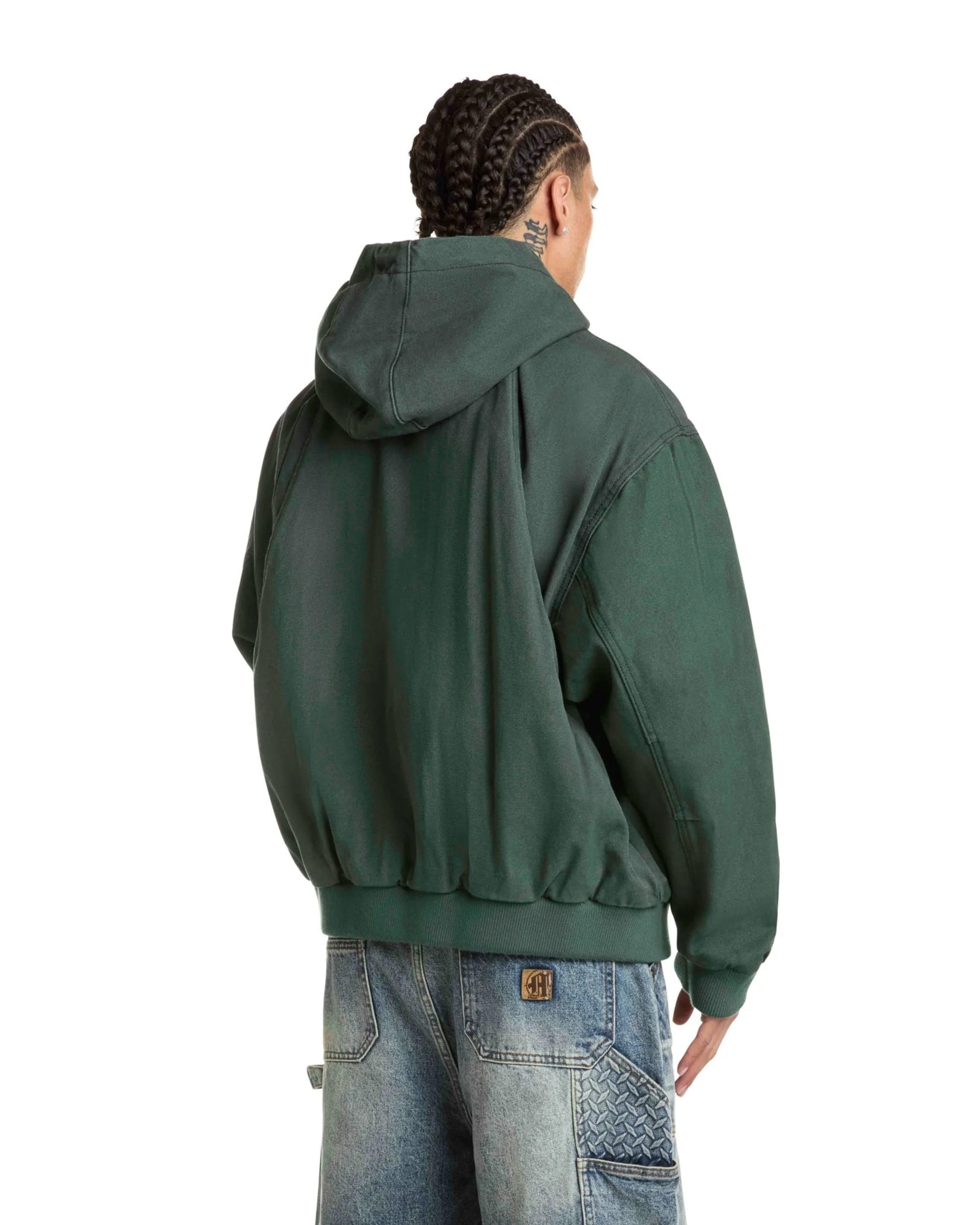 STEEL EMBOSSED CANVAS HOODED JACKET - Image 5