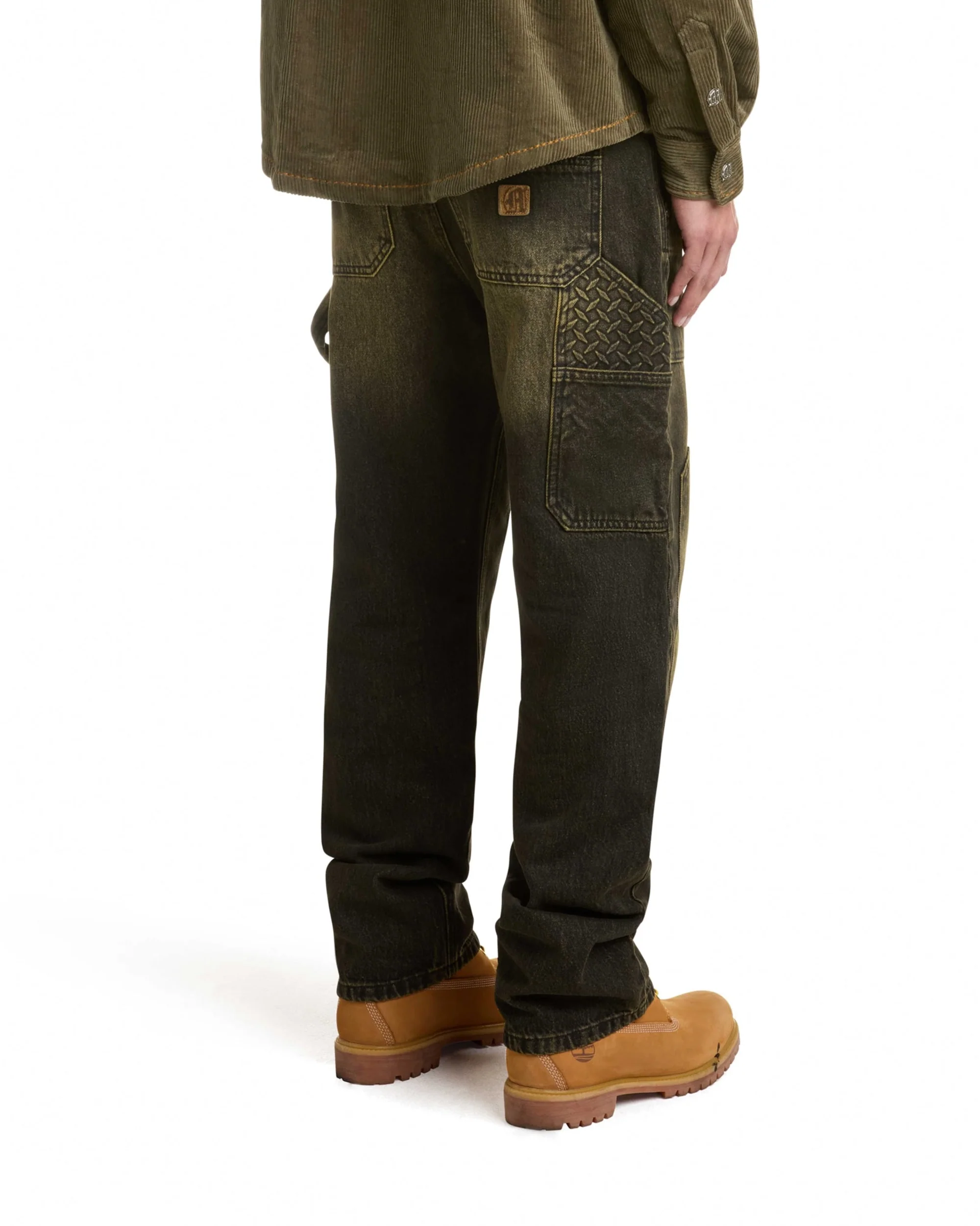 STEEL EMBOSSED DENIM CARPENTER PANTS - Image 5