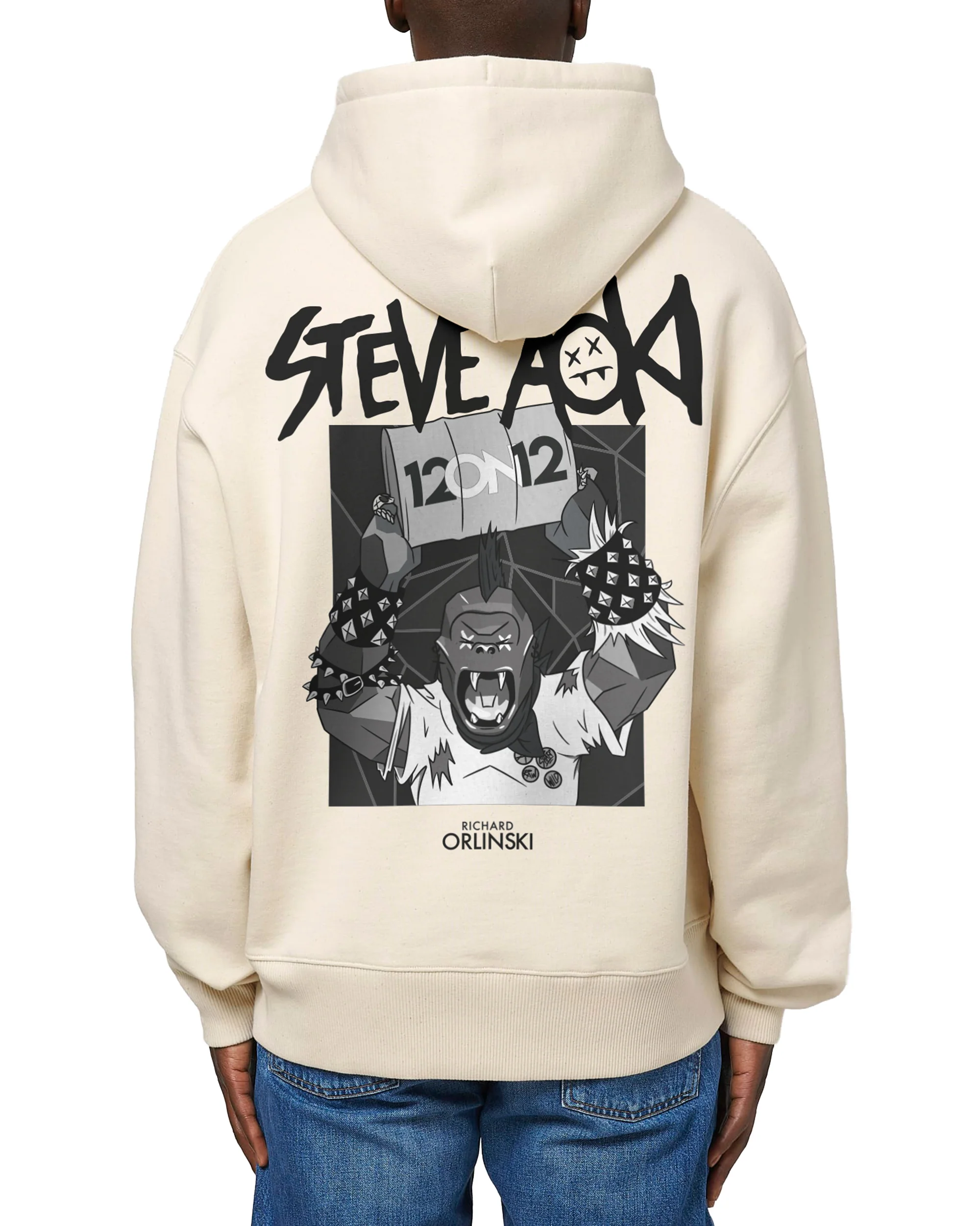 Steve Aoki x Richard Orlinski Punk Kong Hoodie - Image 9