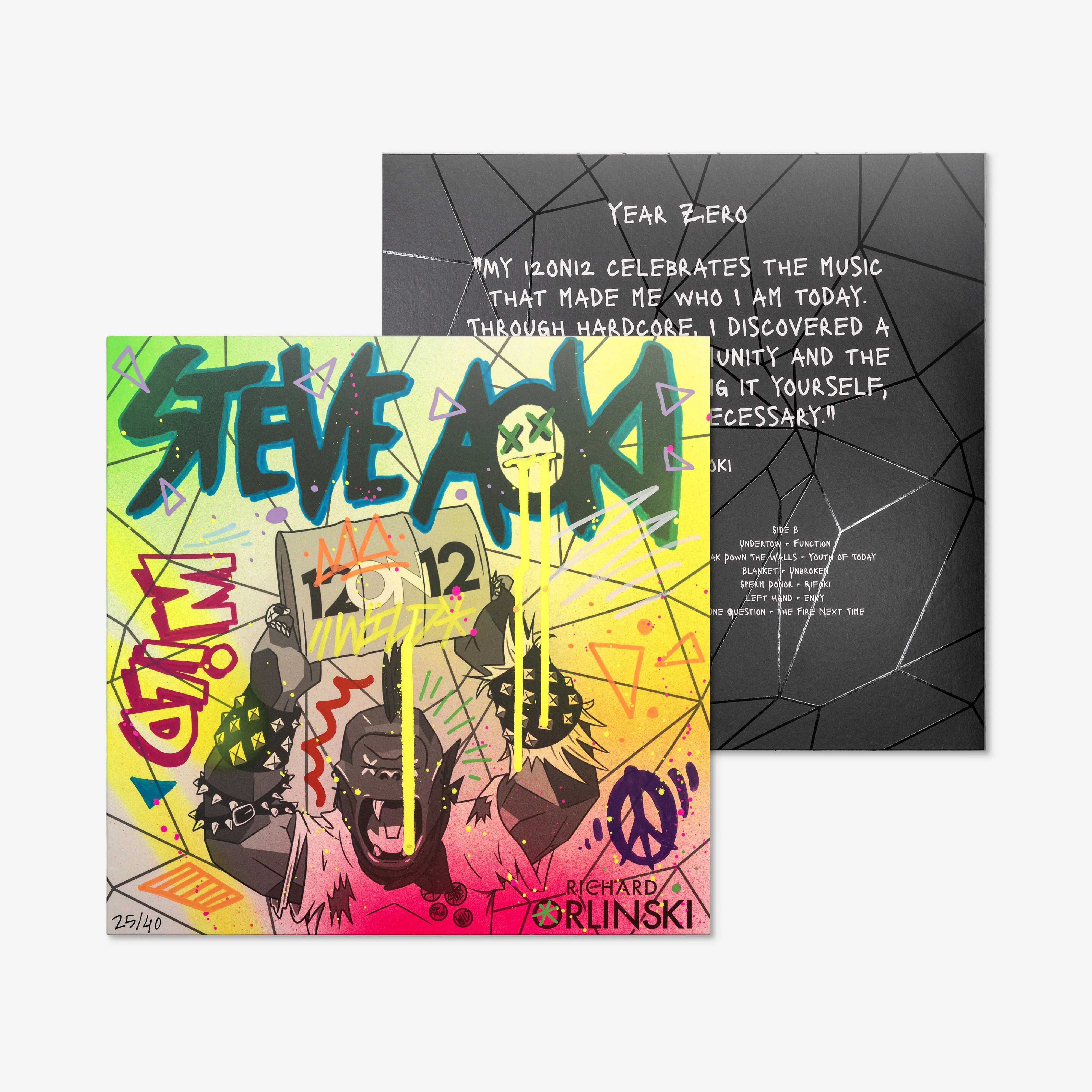 Steve Aoki x Richard Orlinski Vinyl Record, hand-finished by the artist - Image 19