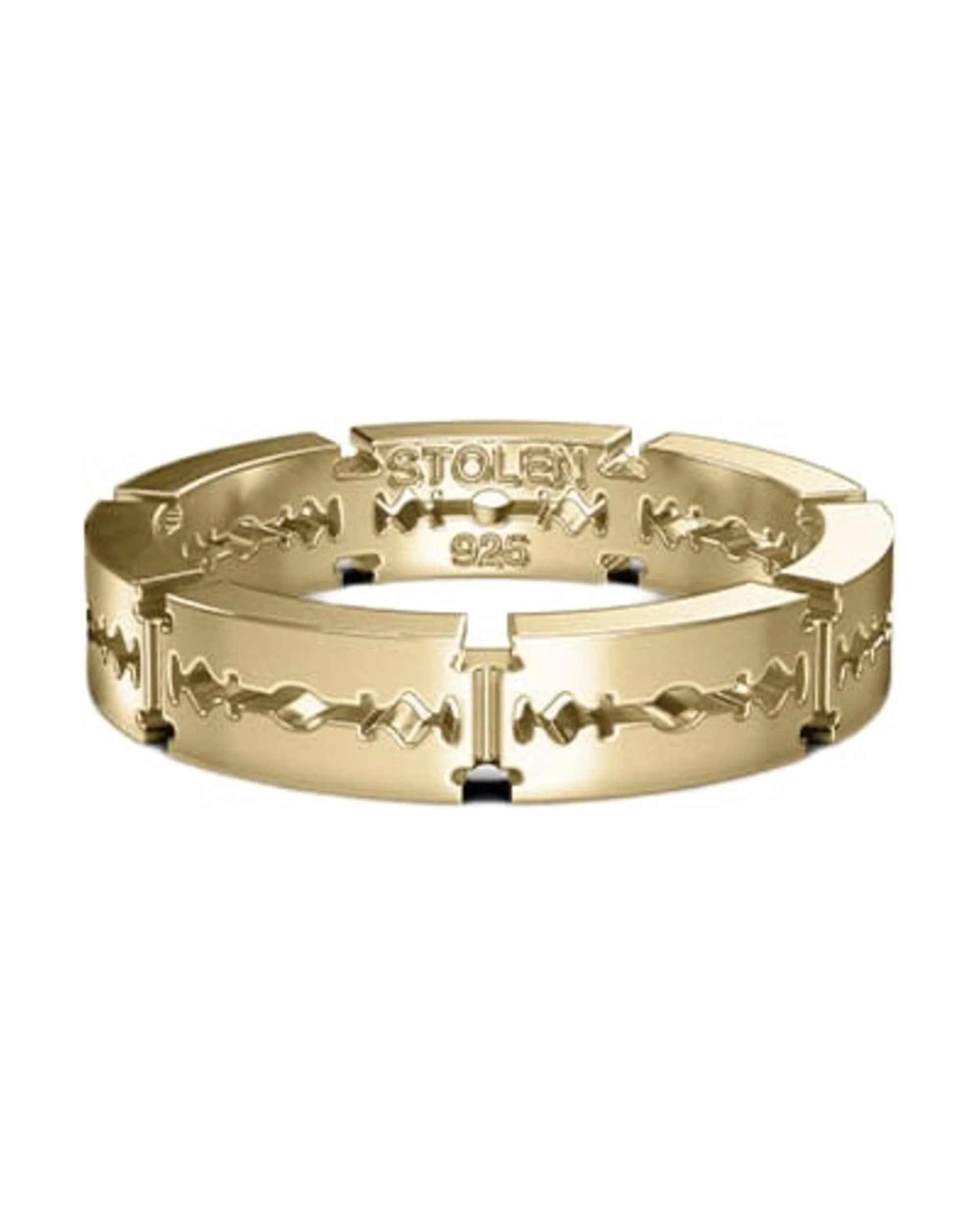 STOLEN RAZOR ETERNITY RING - GOLD PLATED
