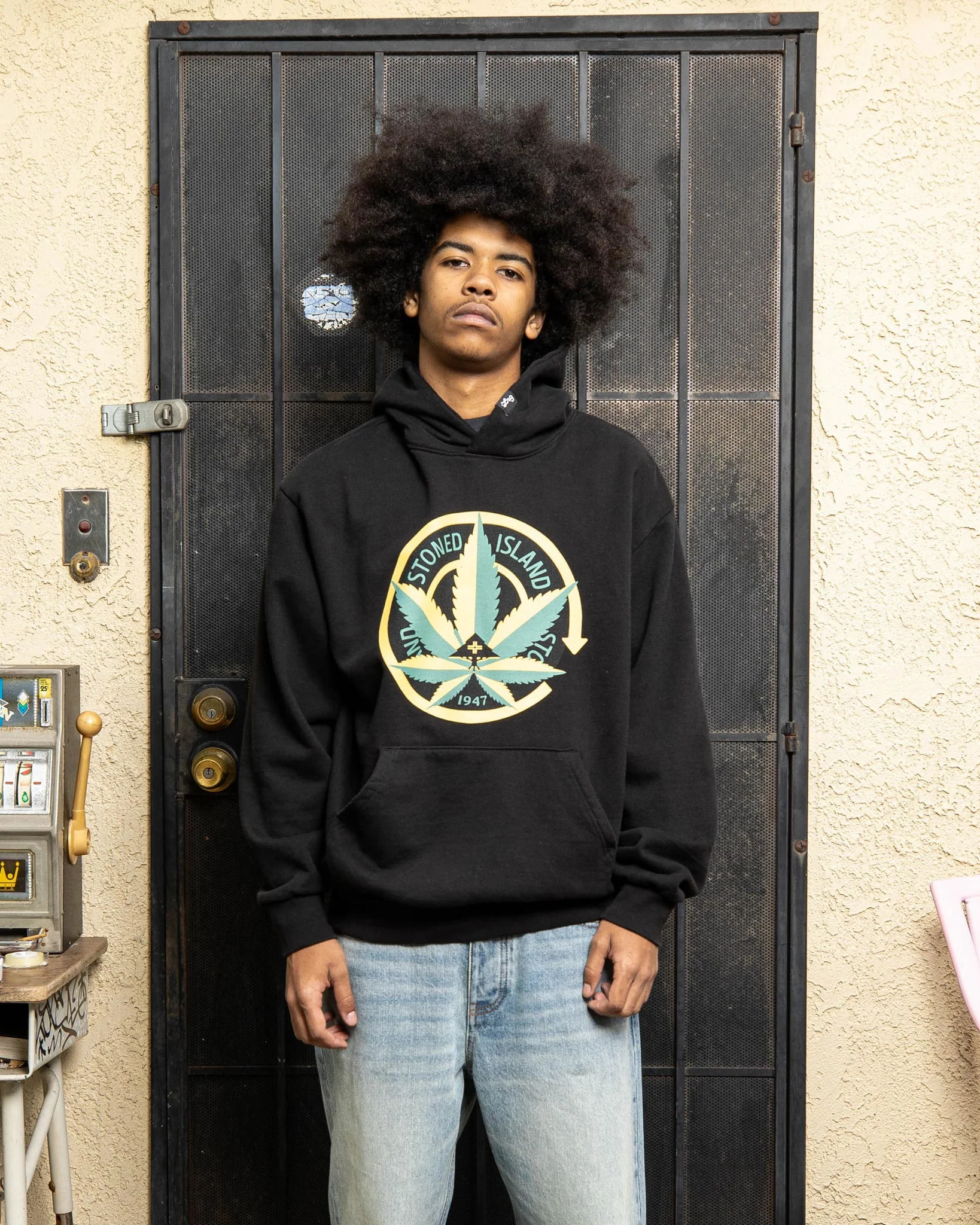 STONED ISLAND HOODIE Black - Image 2