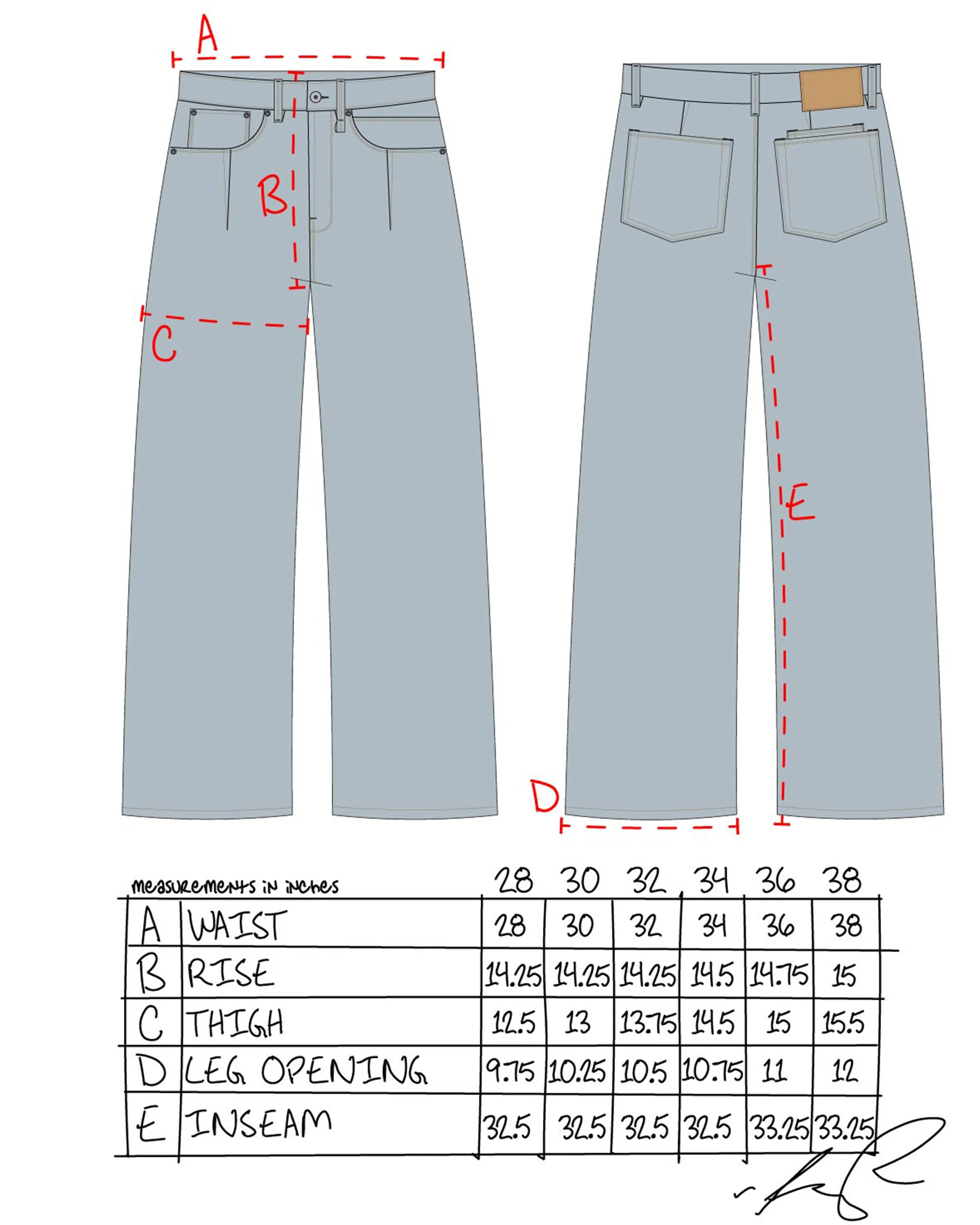 Straight Selvedge Jeans - Dirty Wash - Image 9