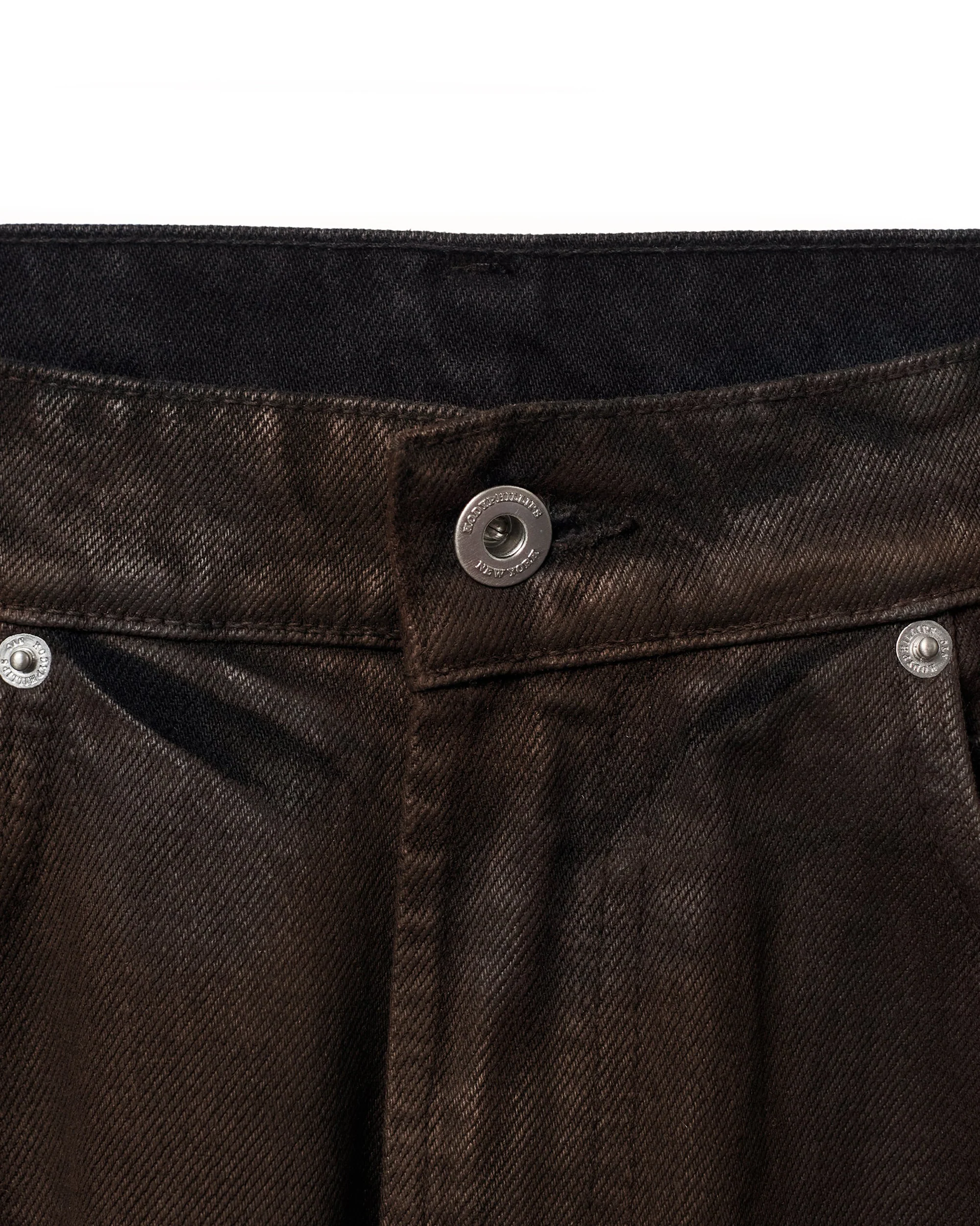 Straight Selvedge Jeans - Espresso Waxed - Image 5