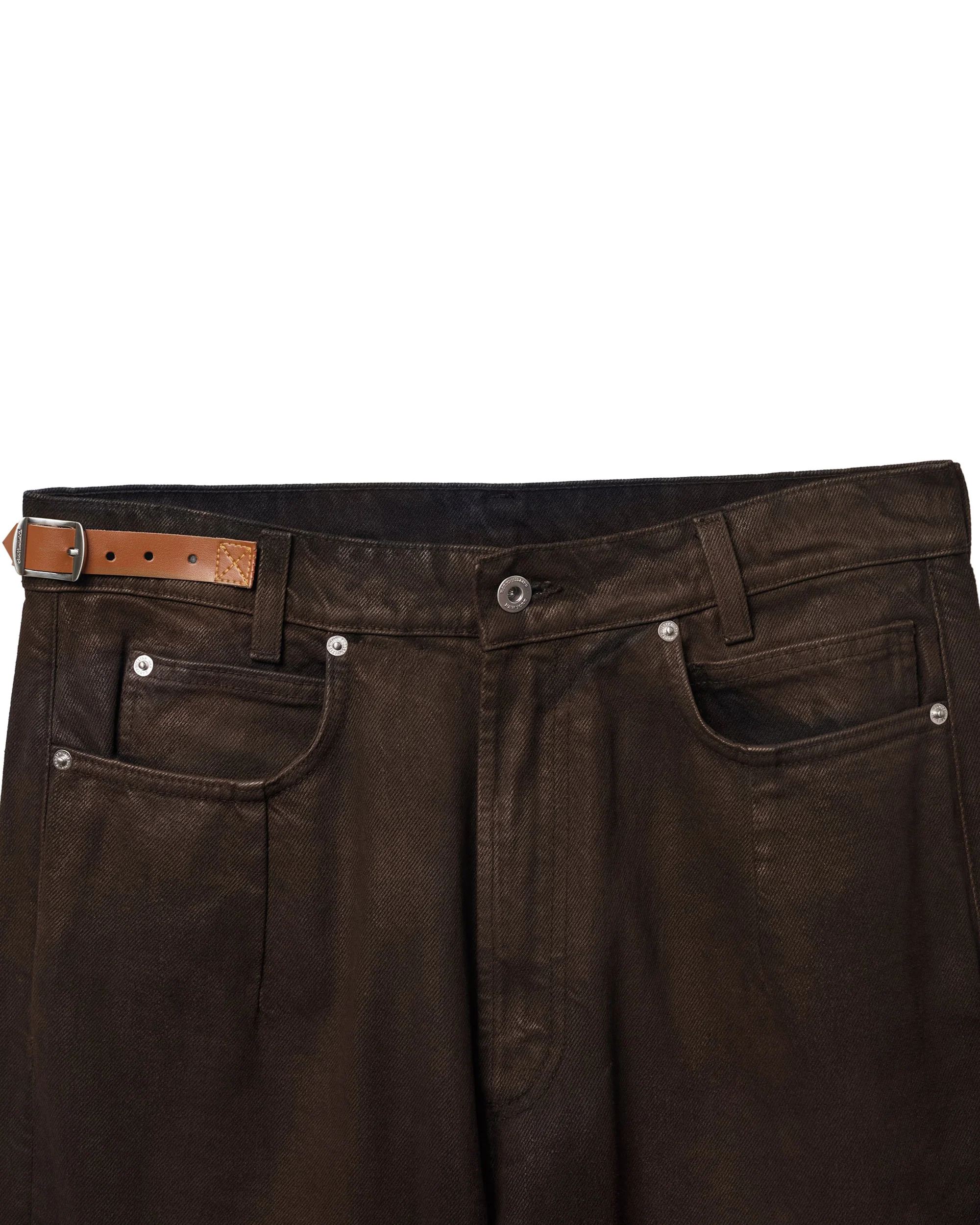 Straight Selvedge Jeans - Espresso Waxed - Image 7