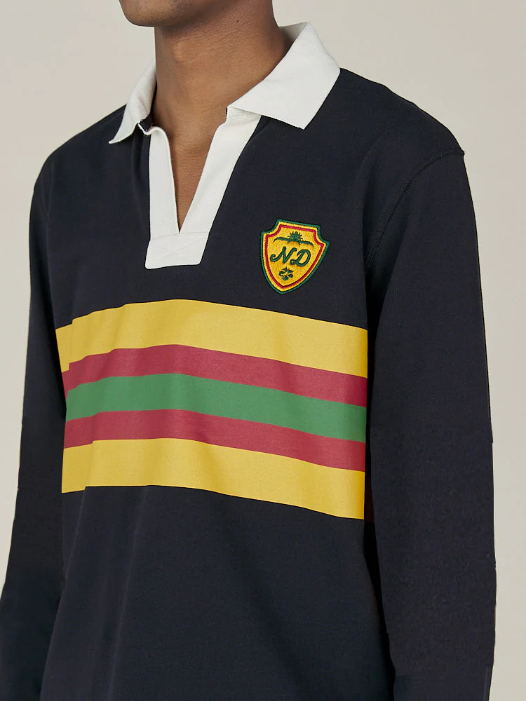 STRIPED RUGBY - BLACK - Image 11