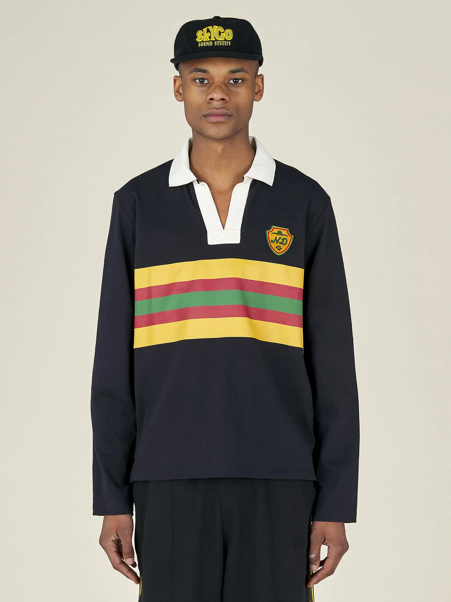 STRIPED RUGBY - BLACK - Image 16