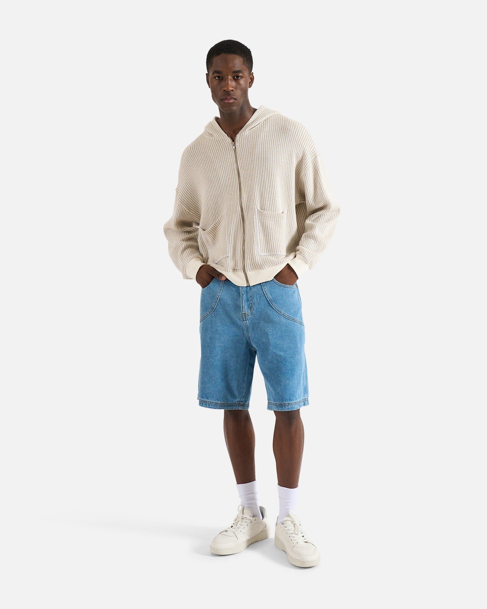 Striped Zip Hoodie - Image 3