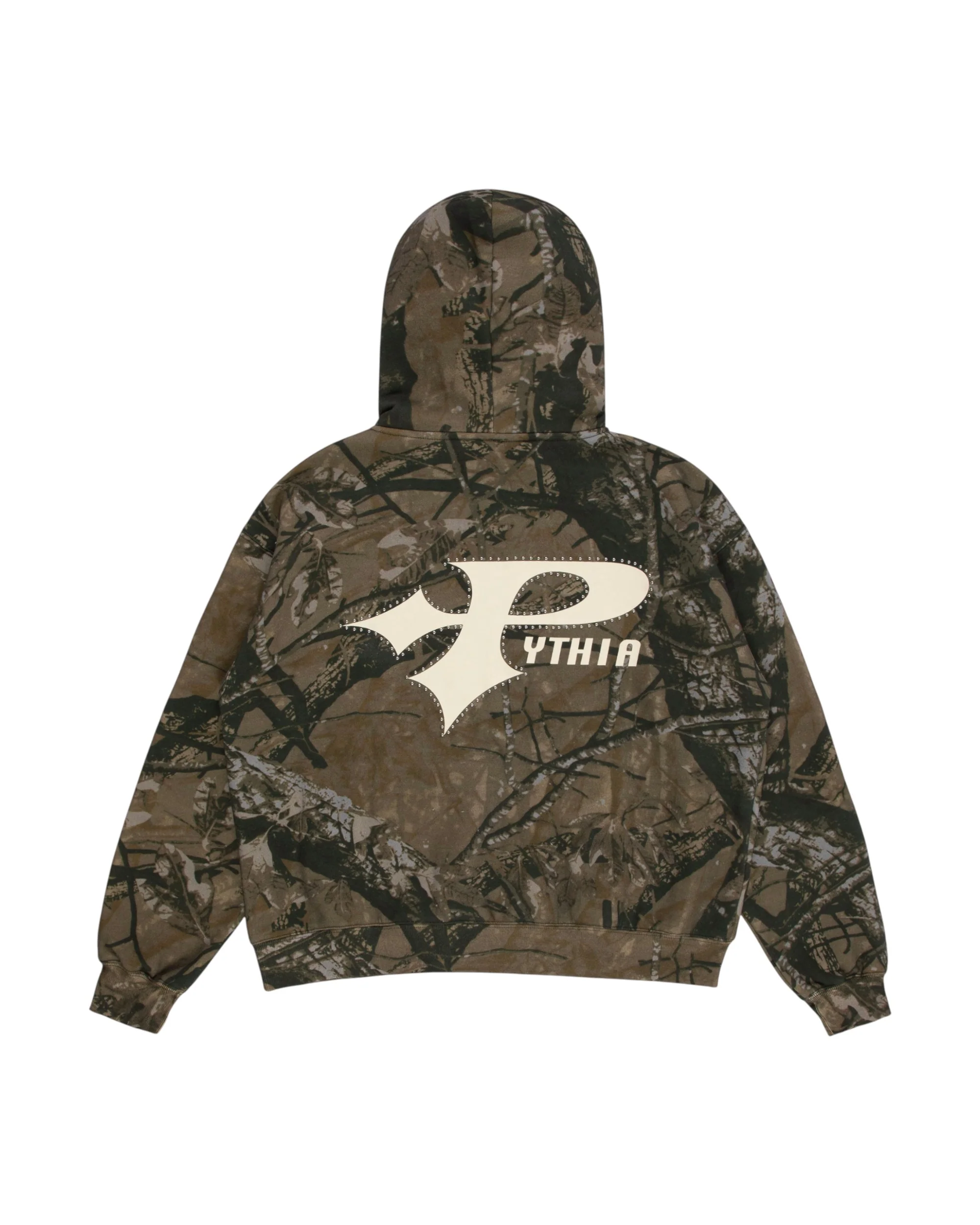 STUDDED LOGO HOODIE - CAMO - Image 2