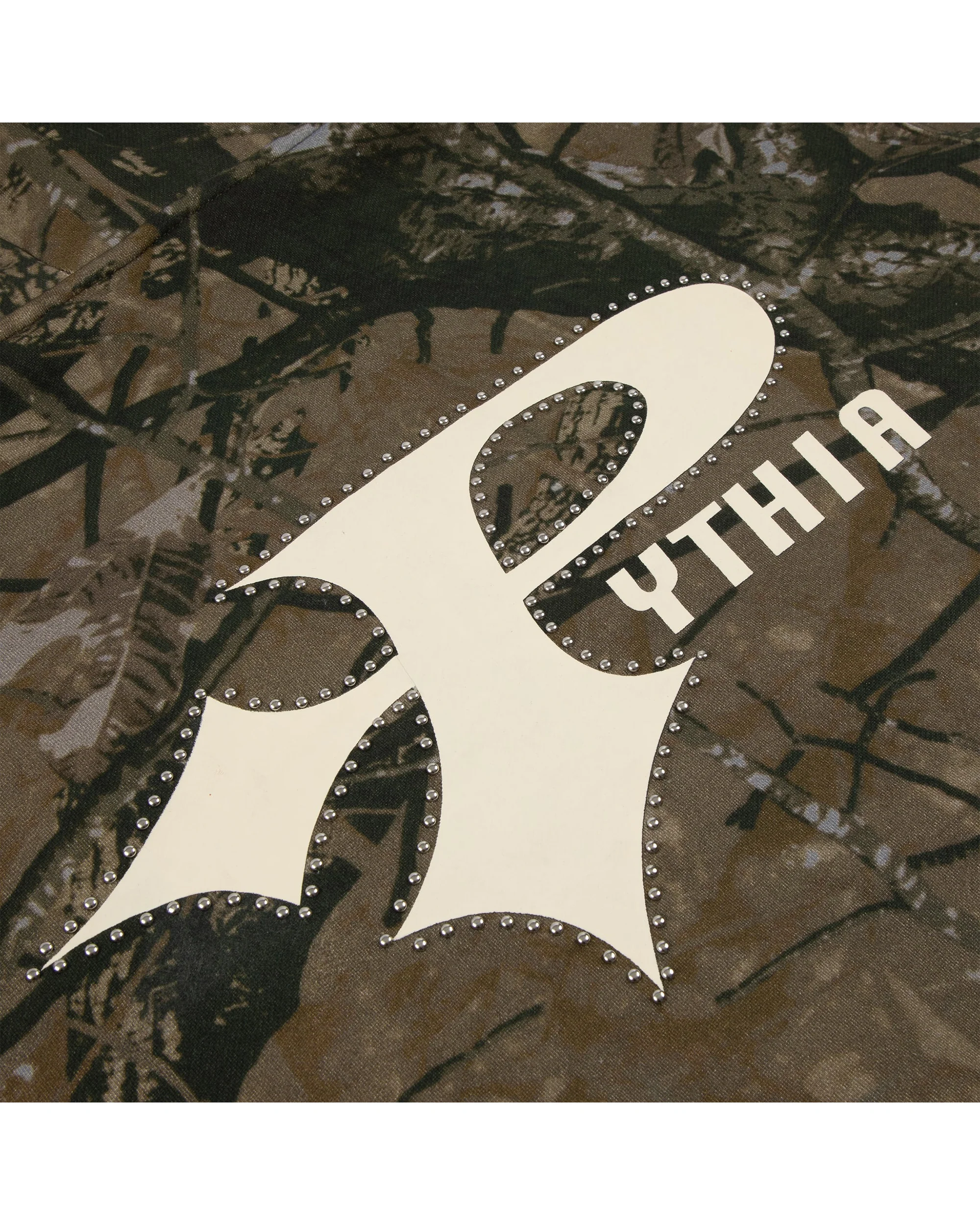 STUDDED LOGO HOODIE - CAMO - Image 8
