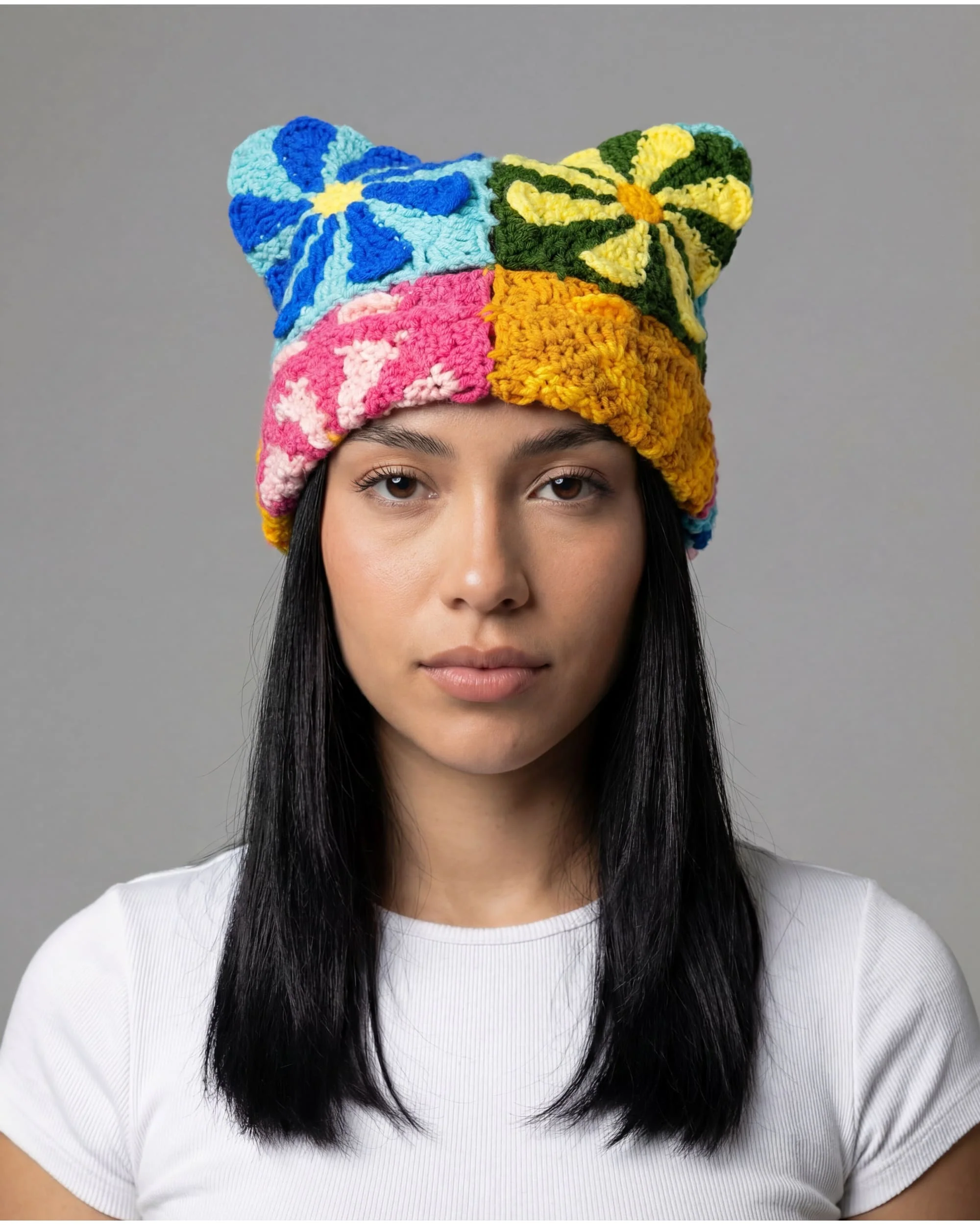 Summer Bonanza Crochet Cat Hat - Image 2