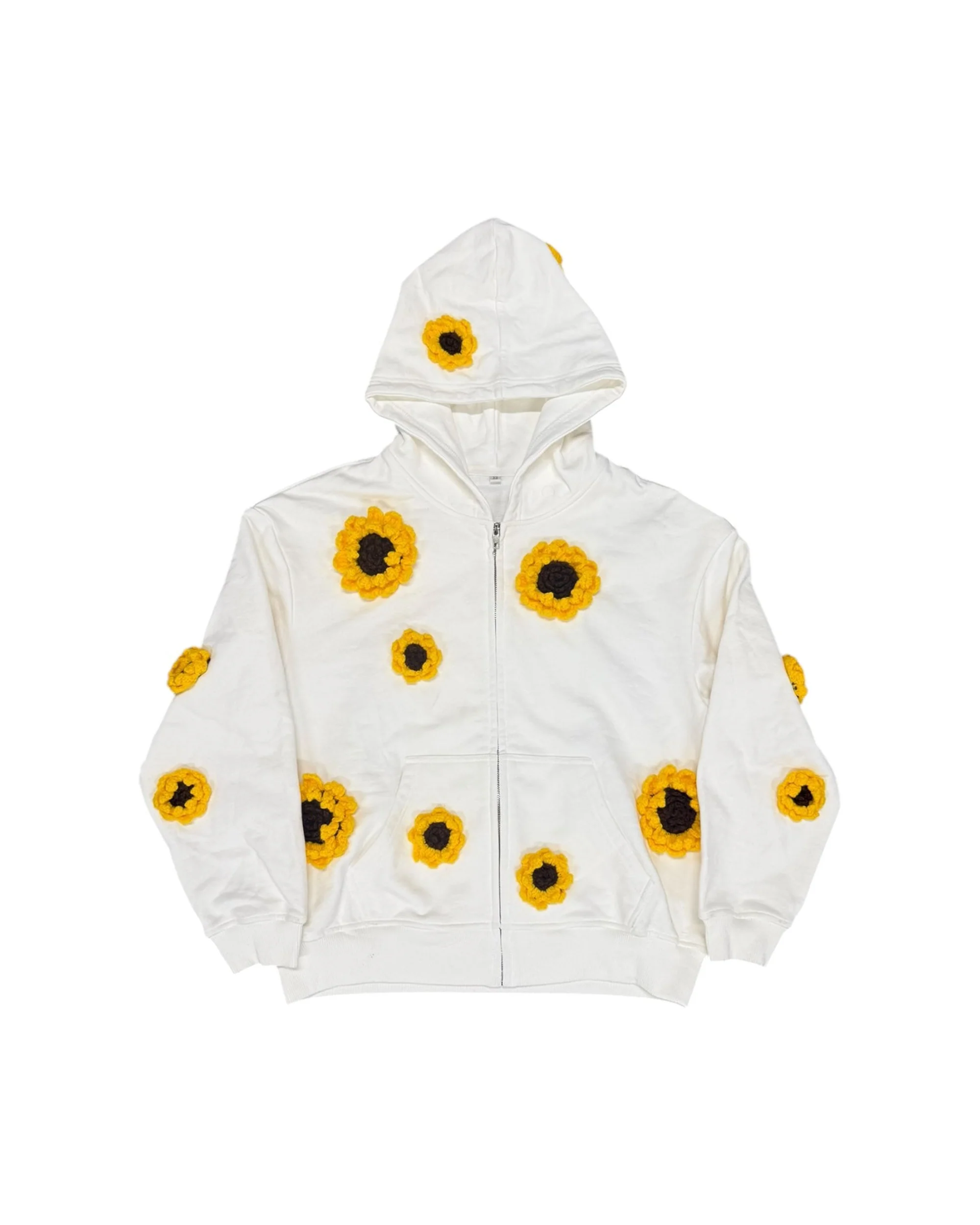 Sunflower Patch Crochet Sweatshirt