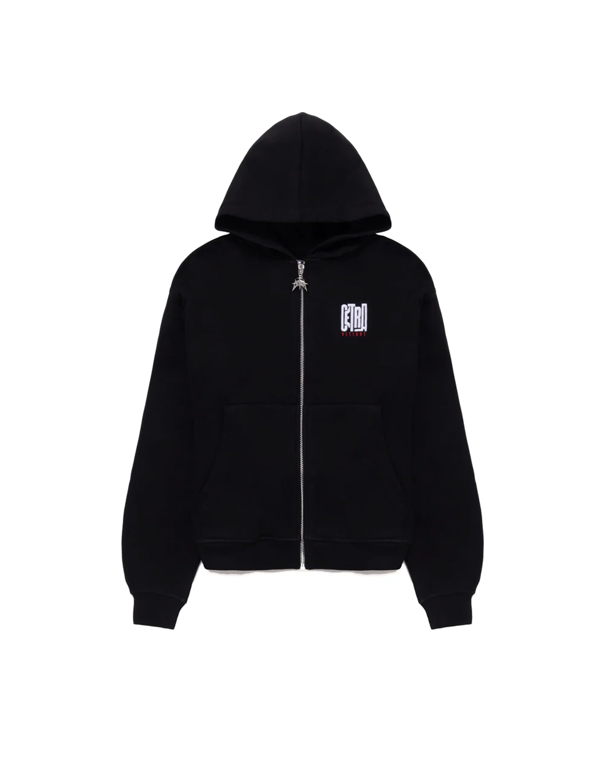 SUPERIOR BLACK ZIP HOODIE