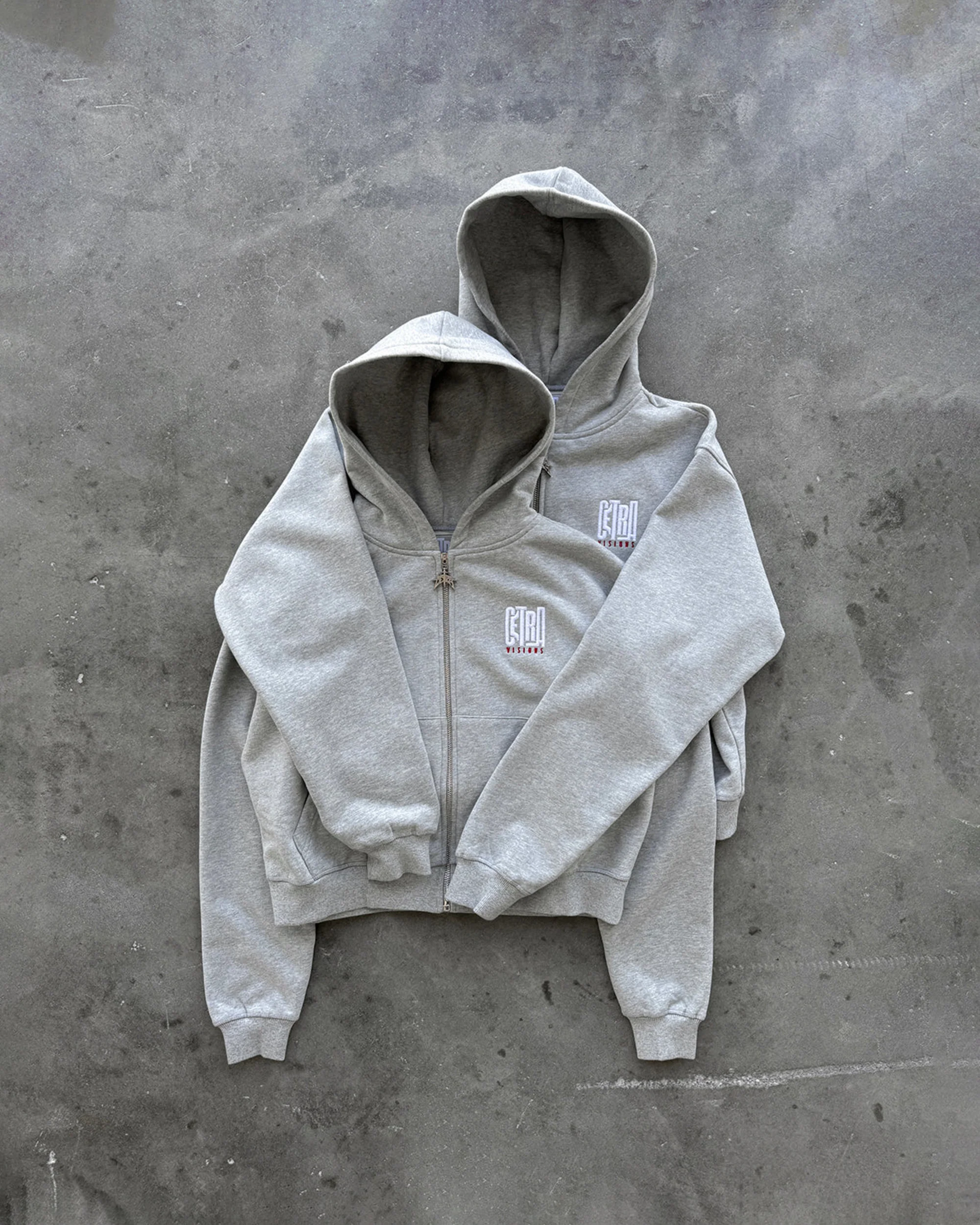 SUPERIOR GREY ZIP HOODIE - Image 4