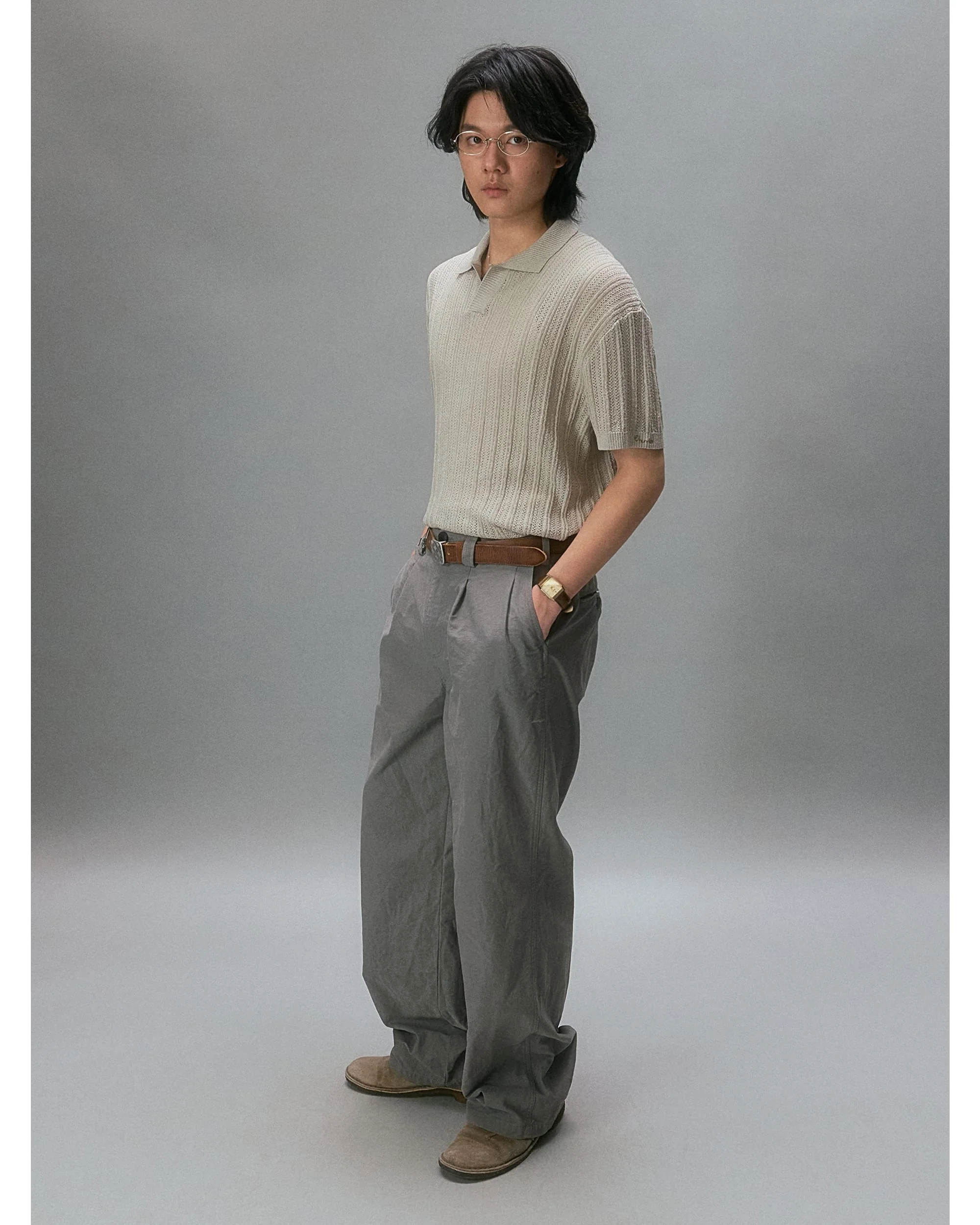 Takuya's Striped Knit Polo - Image 5