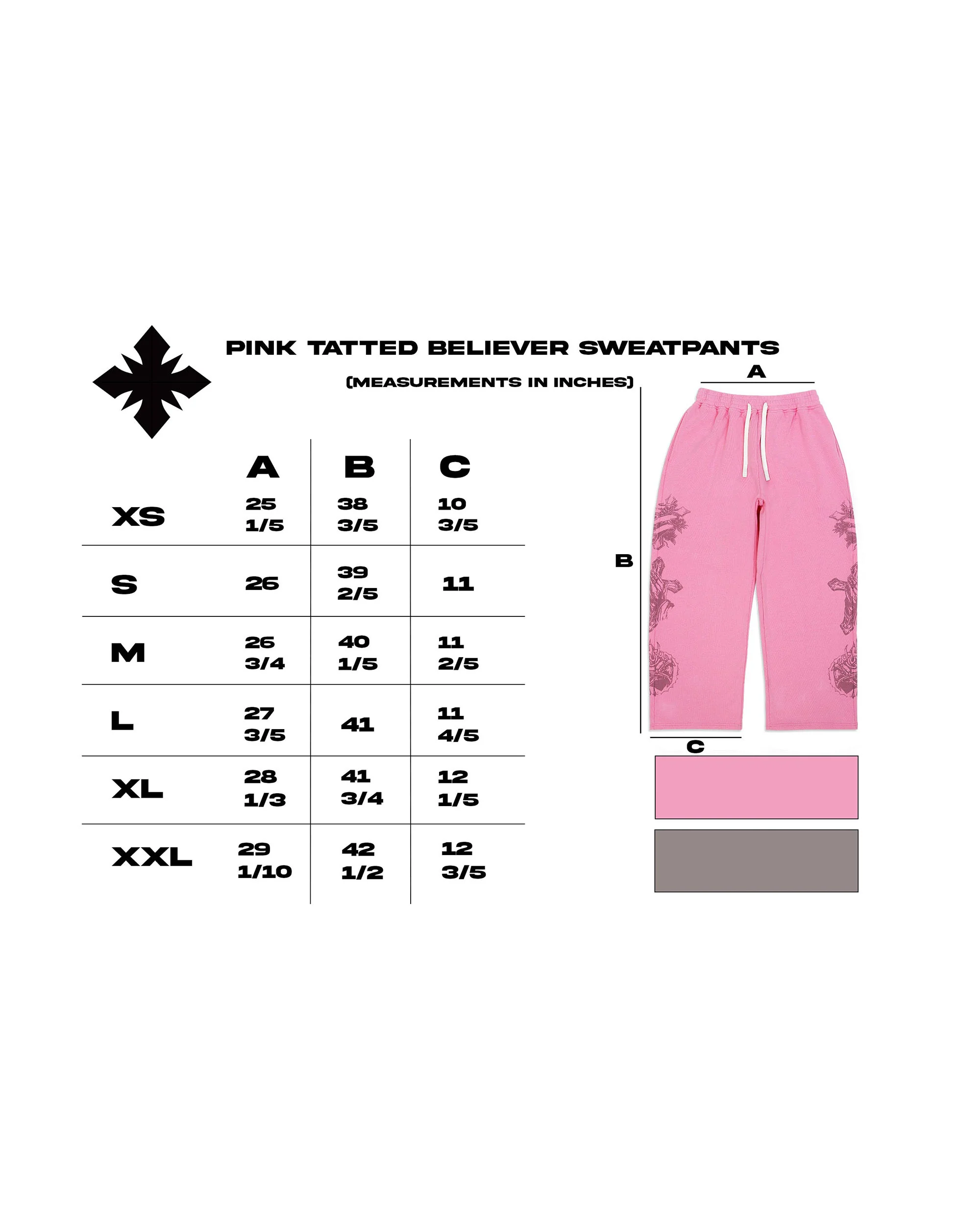 "Tatted Believer" Sweatpants (Pink) - Image 4