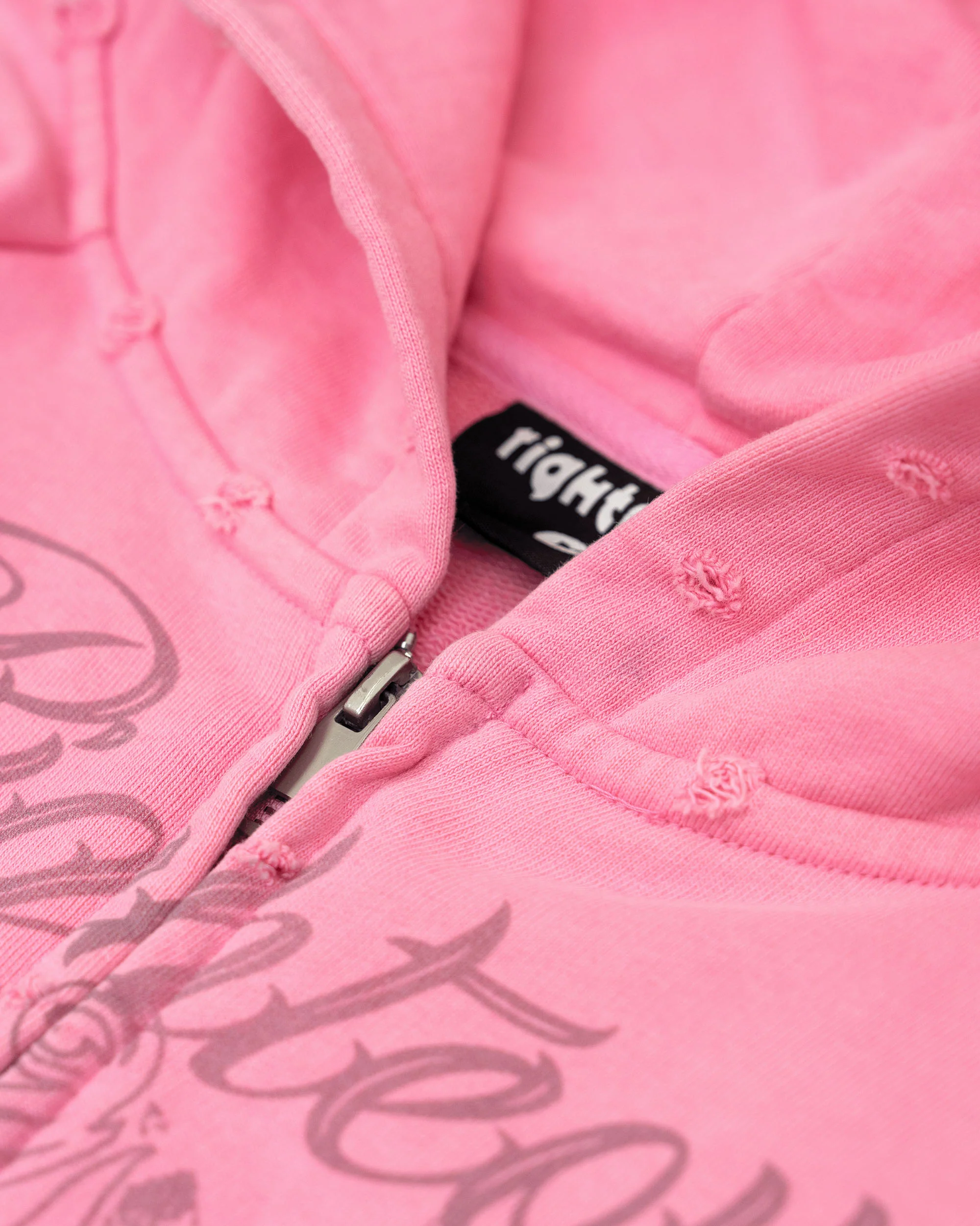 "Tatted Believer" Zip Up (Pink) - Image 2