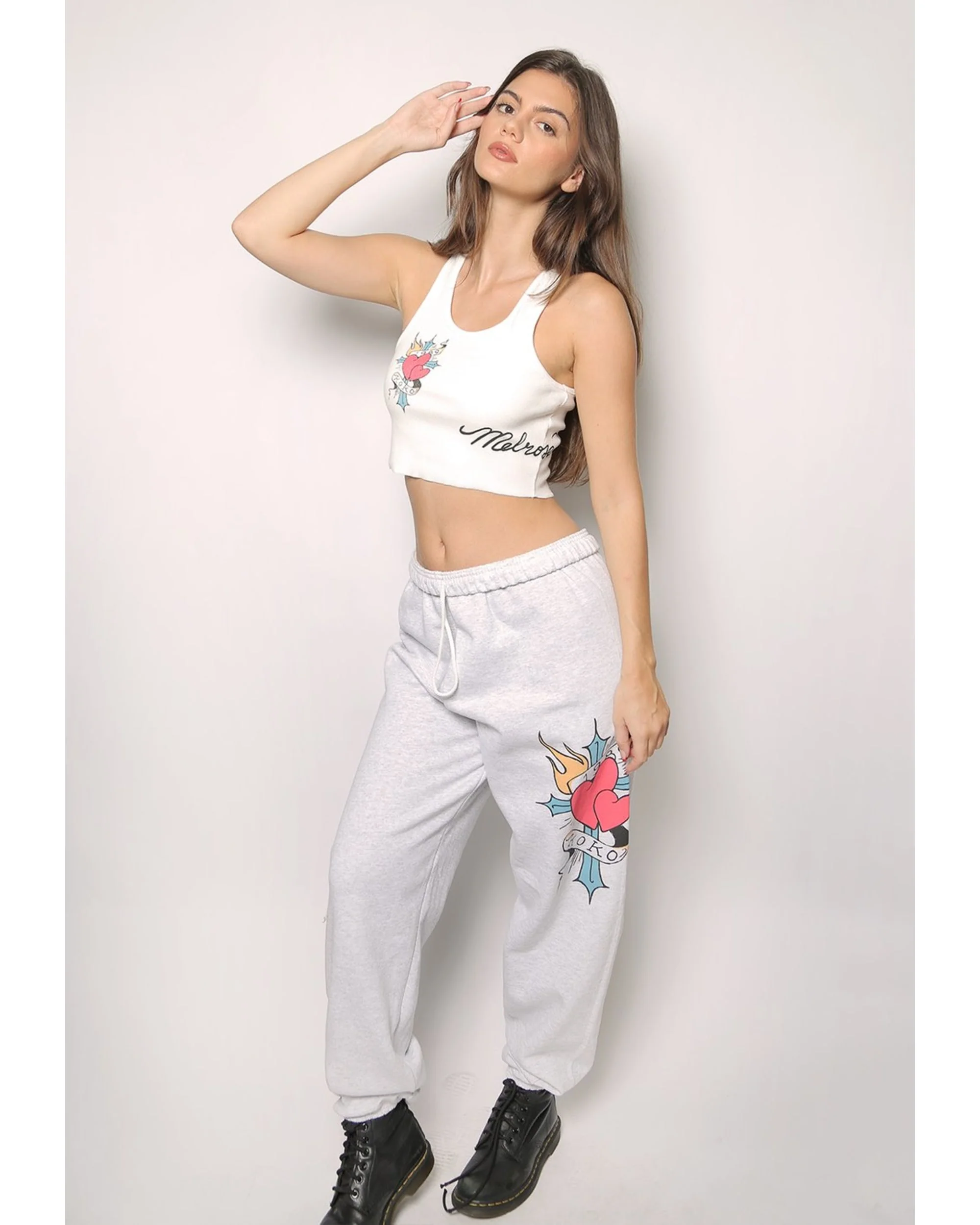 Tattooed Cross iamkoko.la Original Sweatpants - Image 4