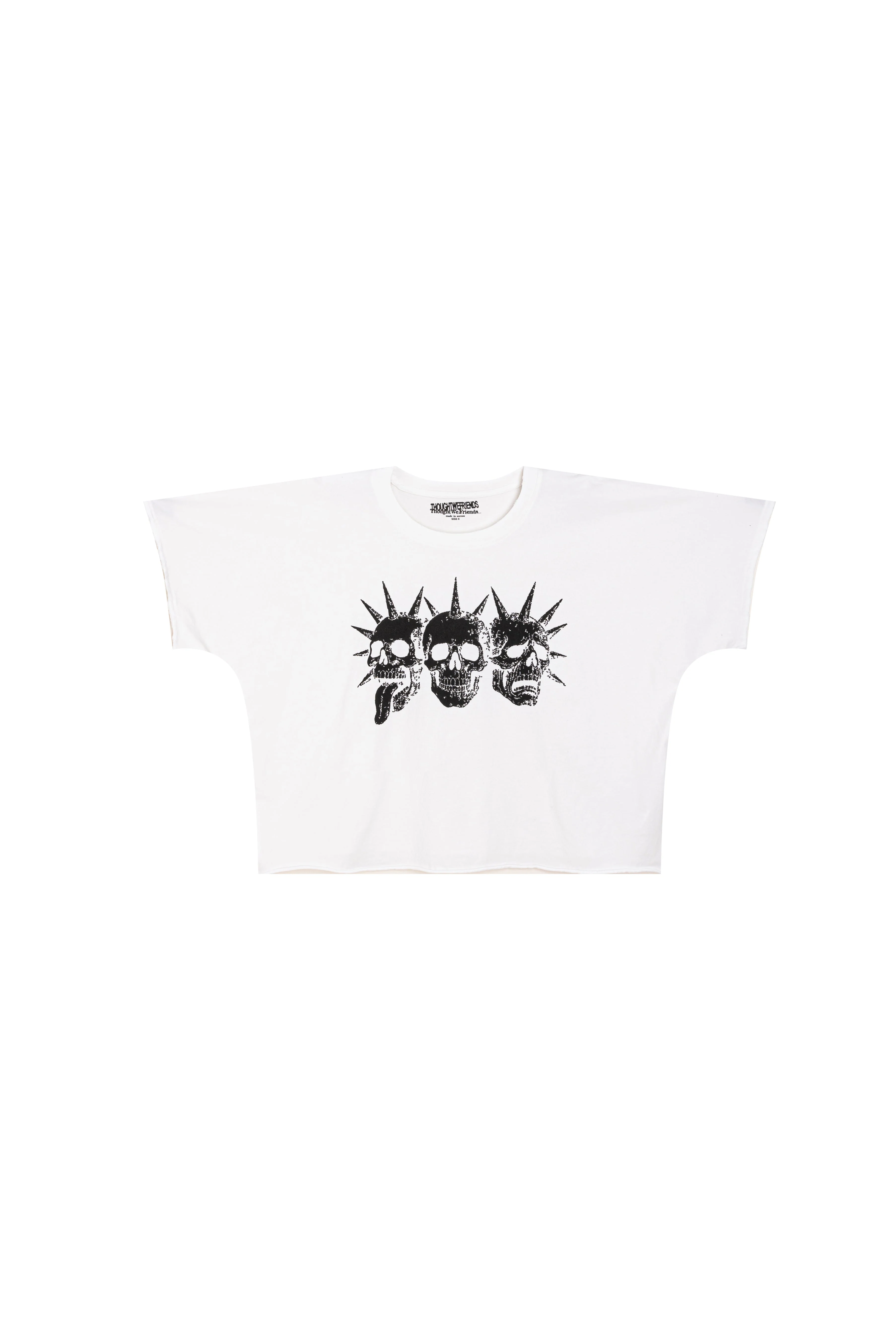 Tavius 3 Faces Loose T-shirt in White - Image 4