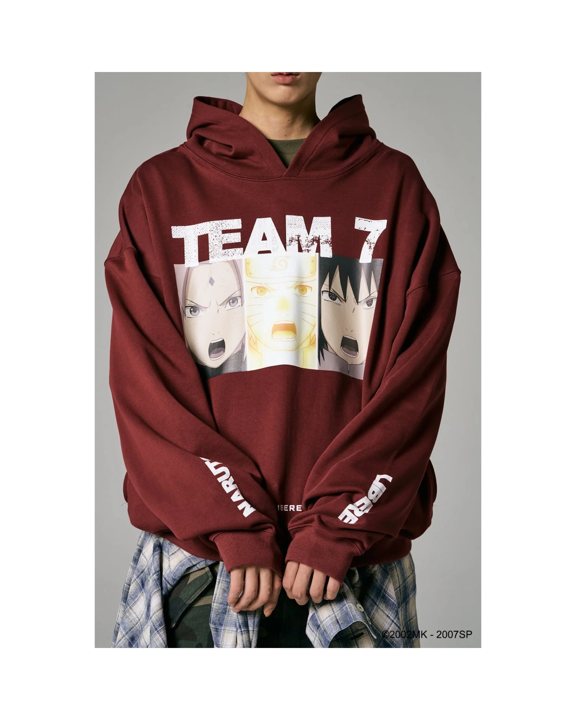 TEAM 7 HOODIE - BURGUNDY - Image 4