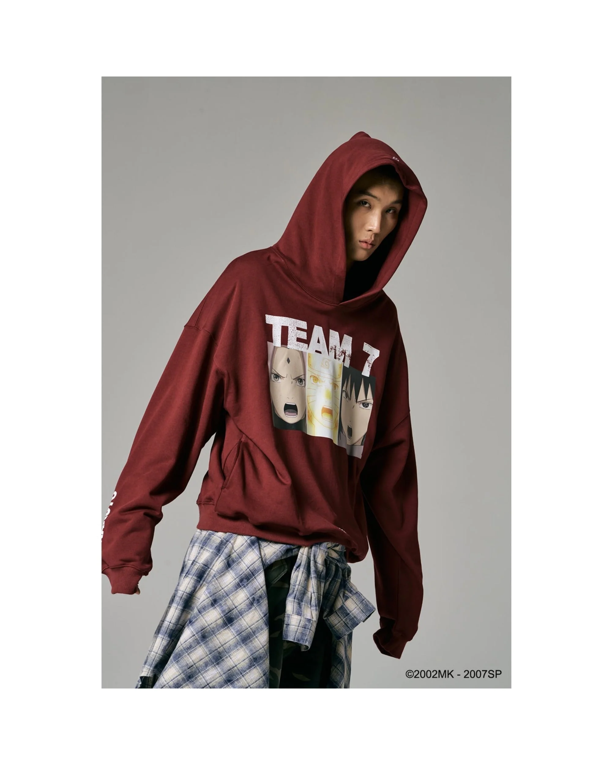 TEAM 7 HOODIE - BURGUNDY - Image 5