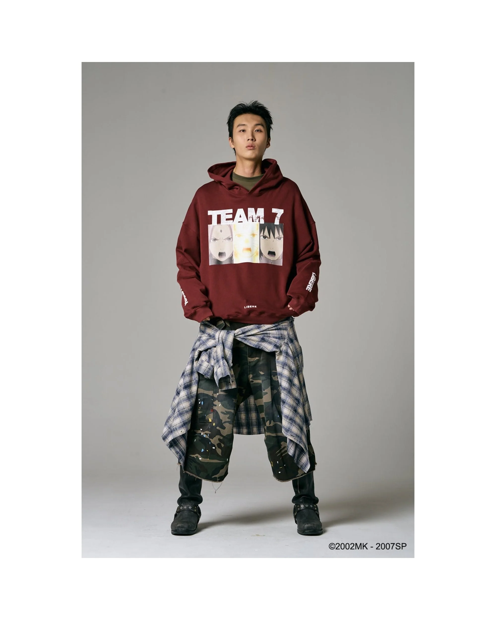 TEAM 7 HOODIE - BURGUNDY - Image 7
