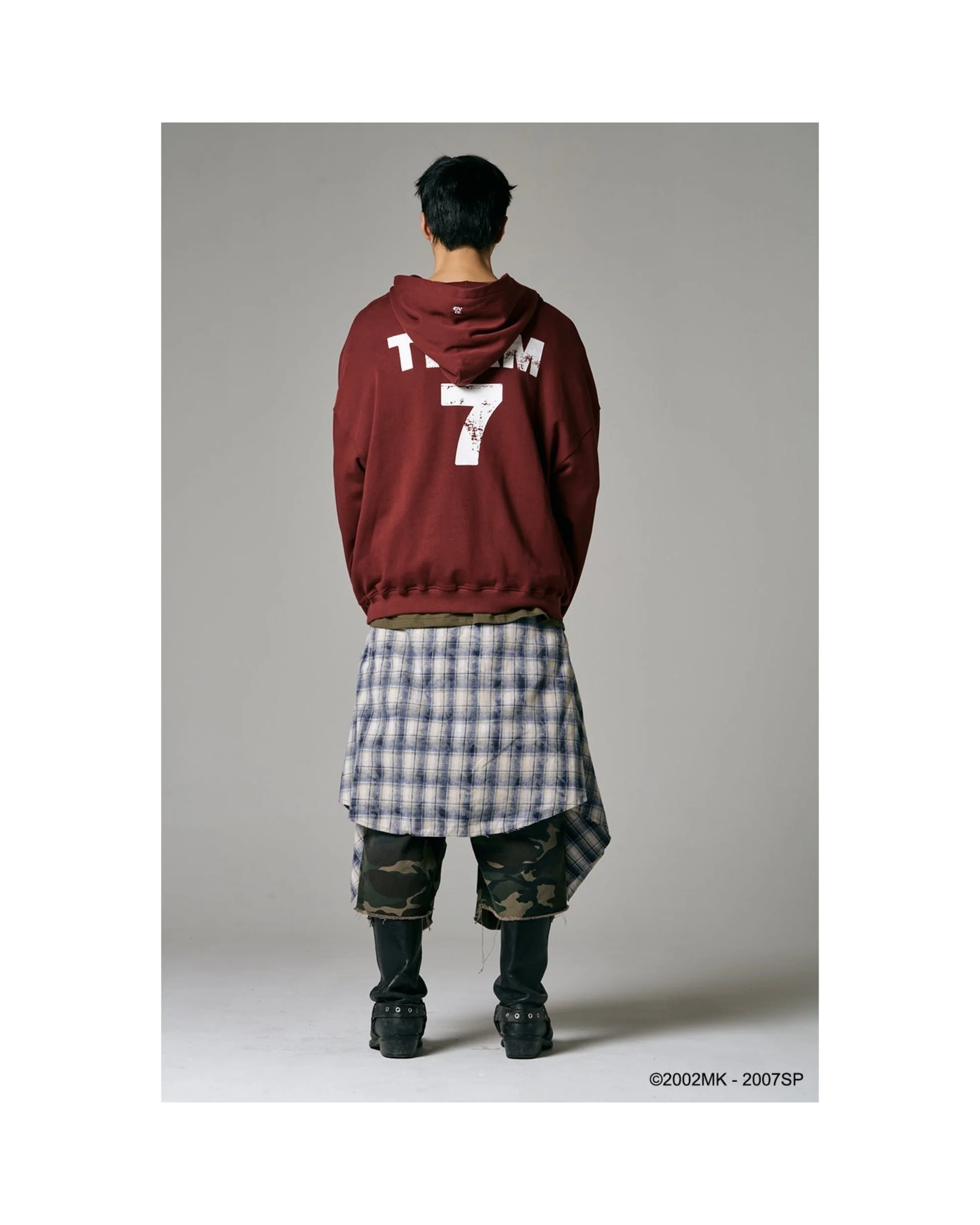 TEAM 7 HOODIE - BURGUNDY - Image 8