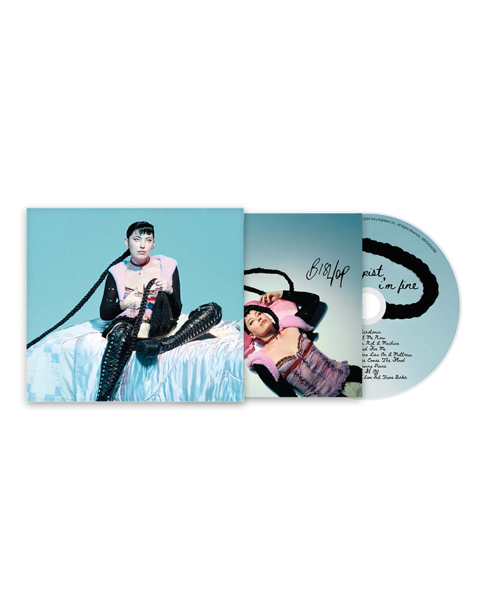 Tell My Therapist I’m Fine Signed CD (Little Miss Self-Sabotage Exclusive Cover Art) – D2C EXCLUSIVE