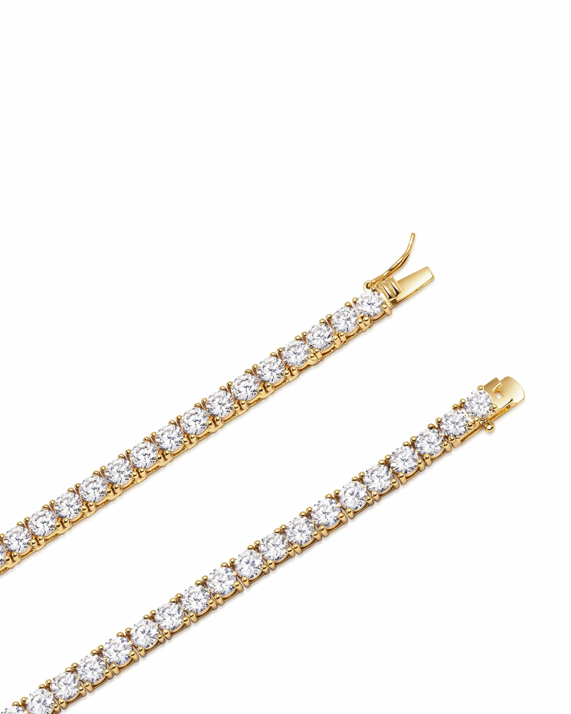 Tennis Necklace in Gold - Image 4