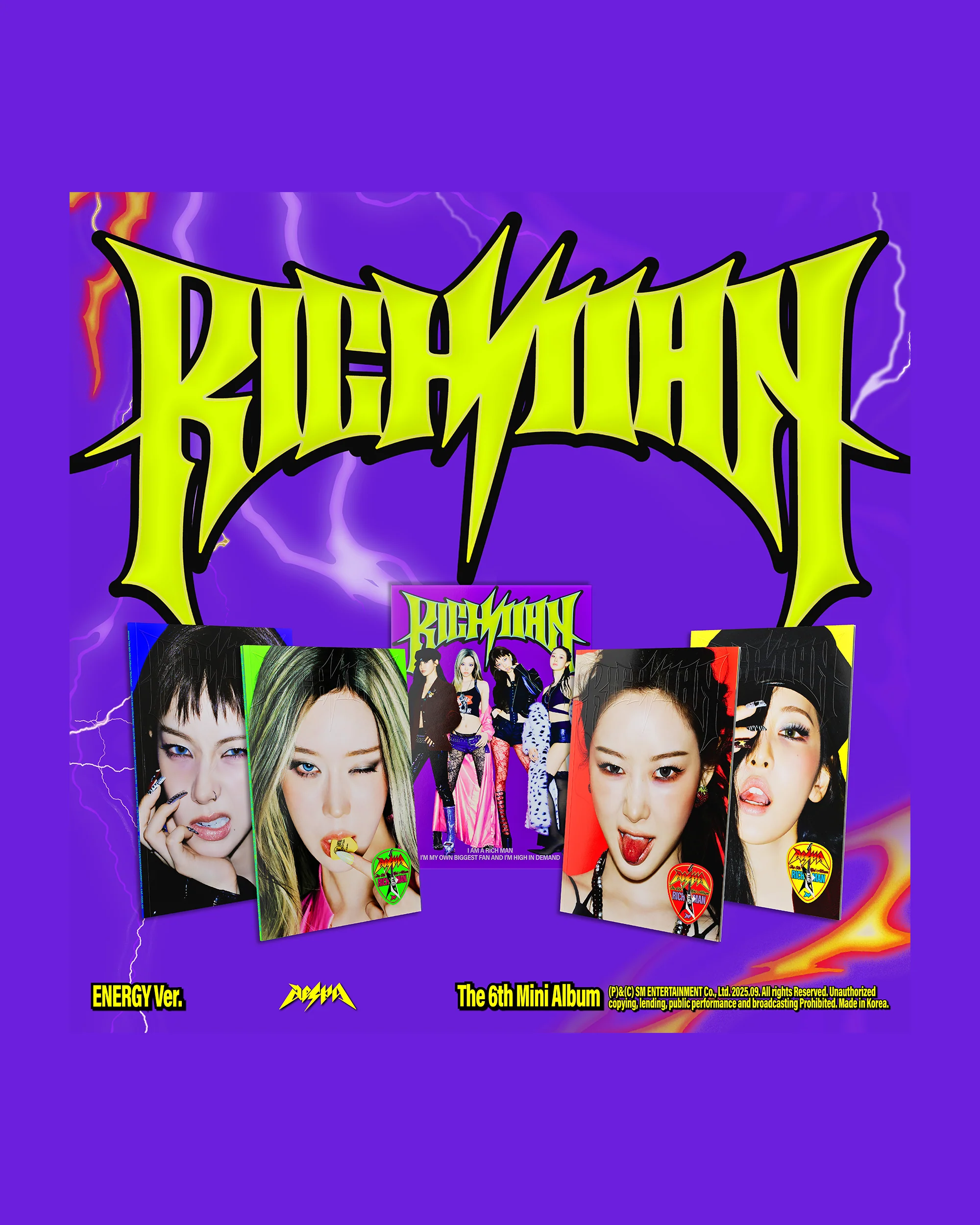 The 6th Mini Album 'Rich Man' (ENERGY Ver.) (GROUP Version)