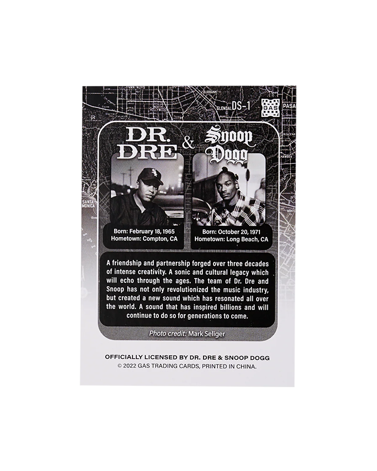 The Official Dr. Dre & Snoop Dogg Deluxe GAS Trading Card Tin Box Set - Image 3