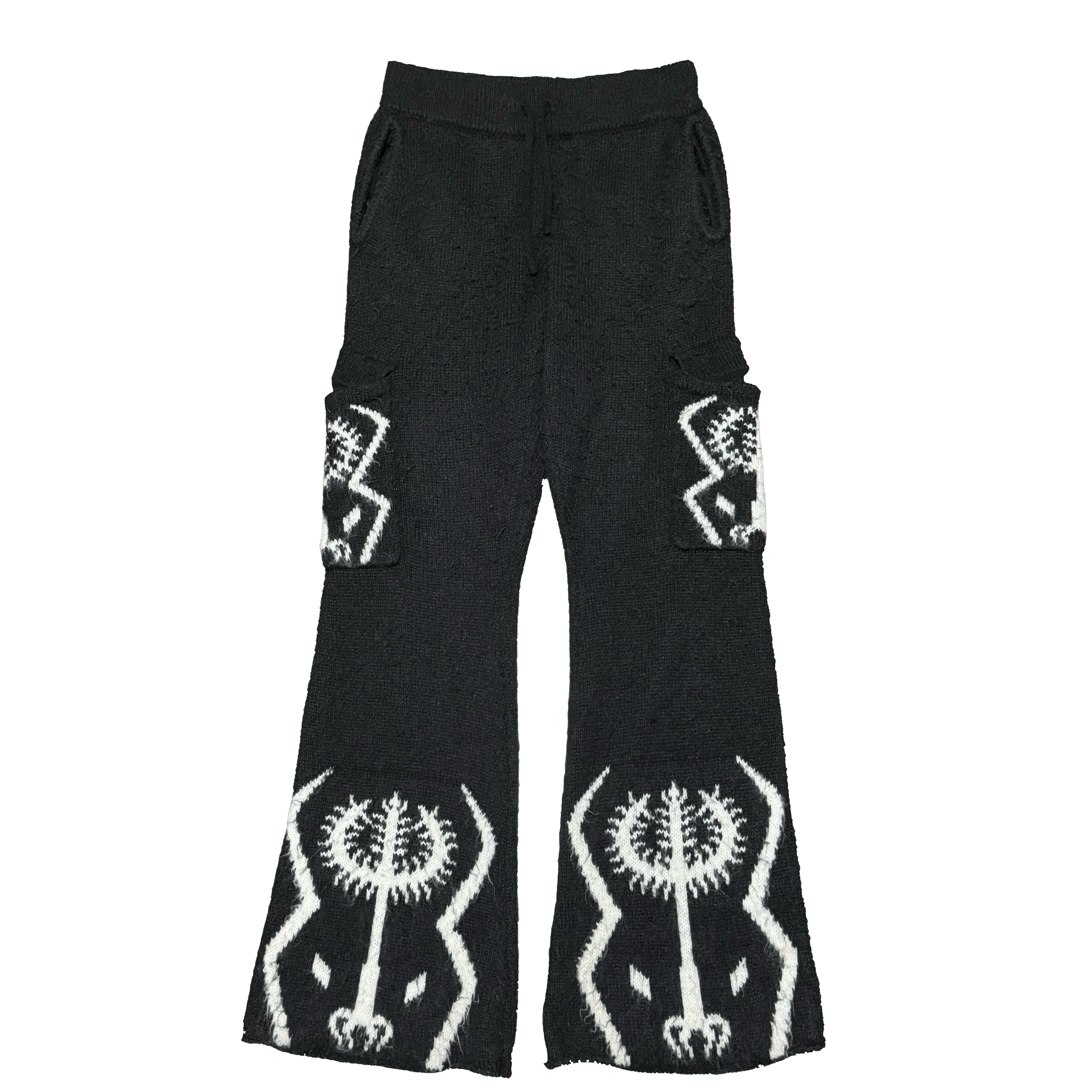 The Sacred Tree Mohair Flared Cargos (BLK) - Image 6