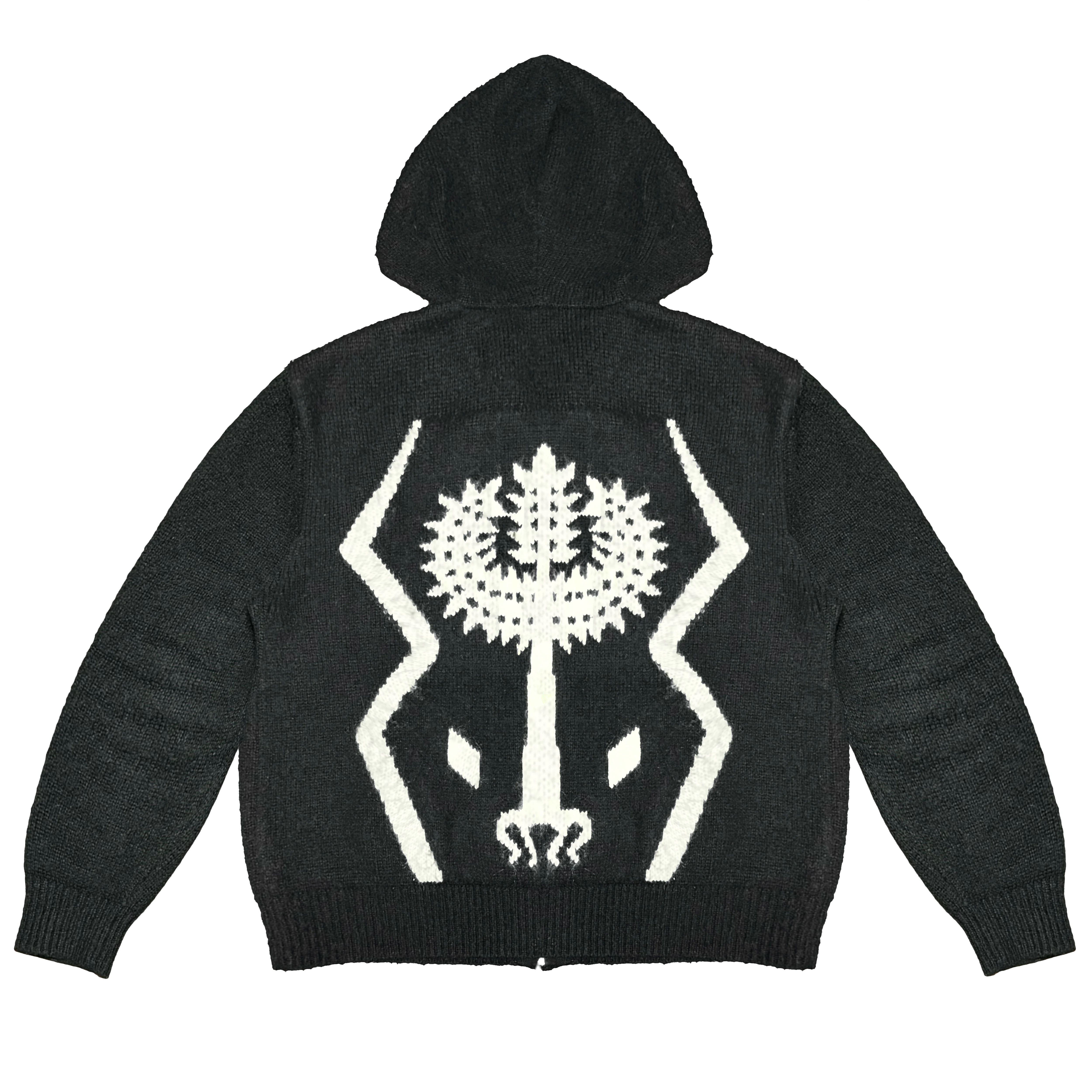 The Sacred Tree Mohair Zip Hoodie (BLK) - Image 7