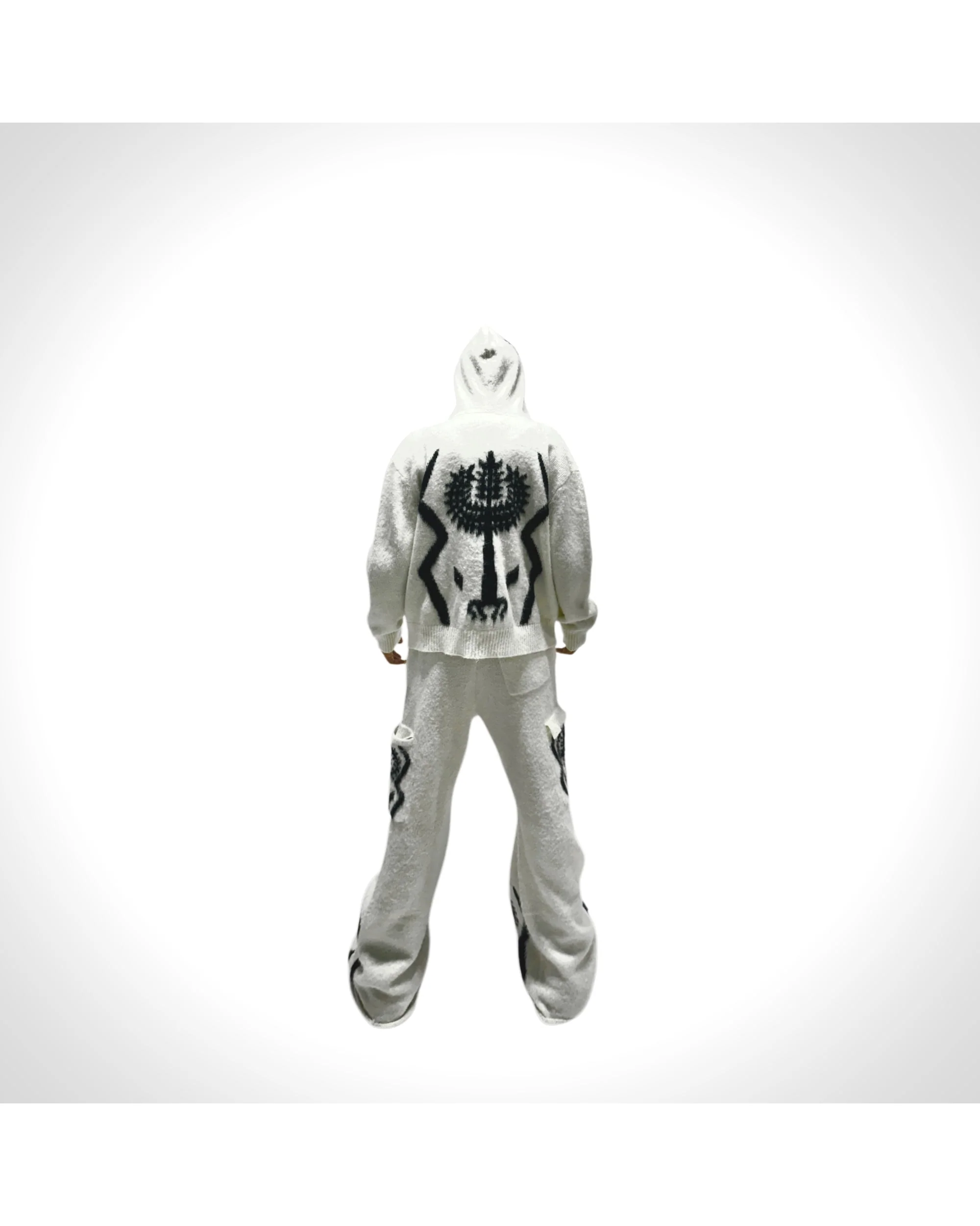 The Sacred Tree Mohair Zip Hoodie (WHT) - Image 3