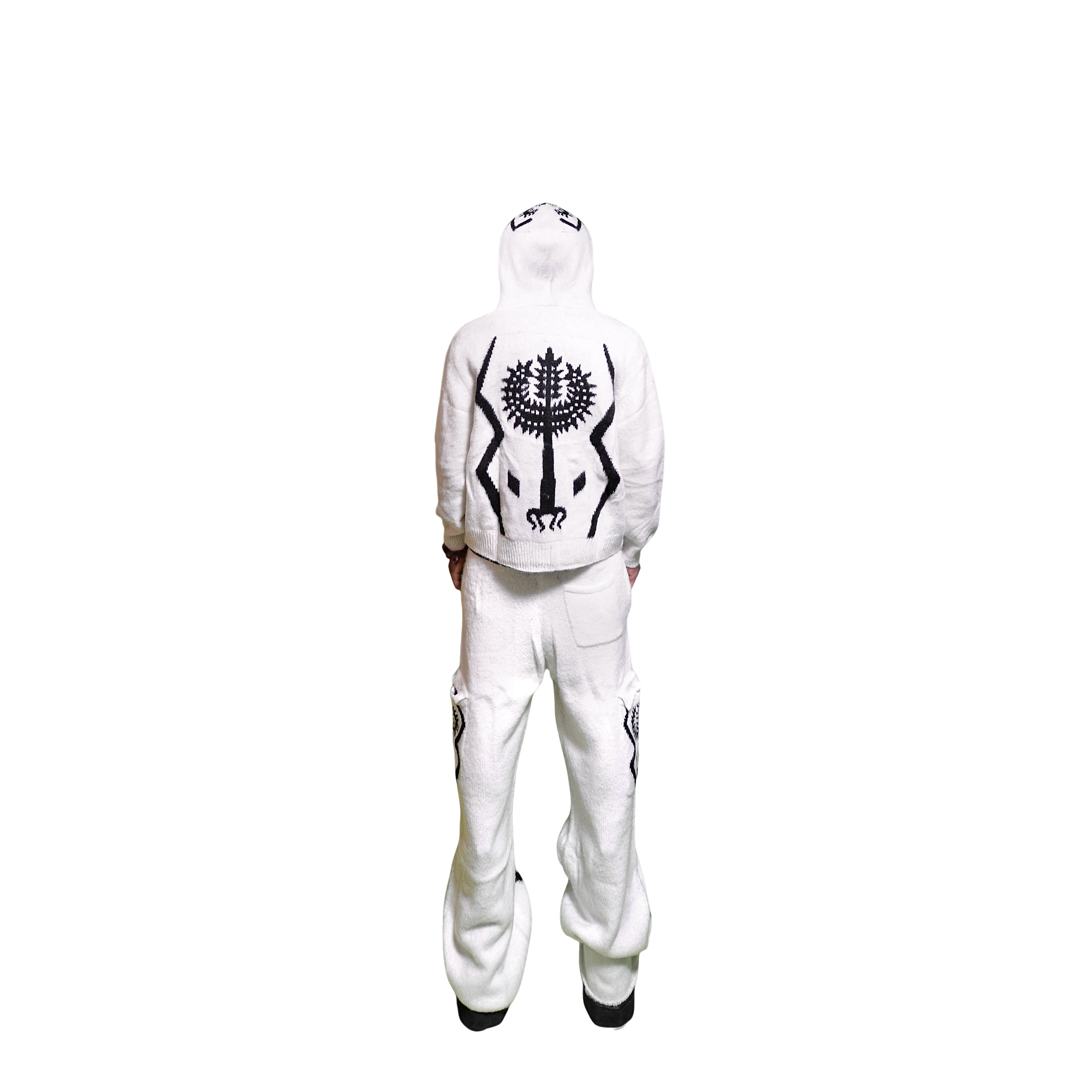 The Sacred Tree Mohair Zip Hoodie (WHT) - Image 8
