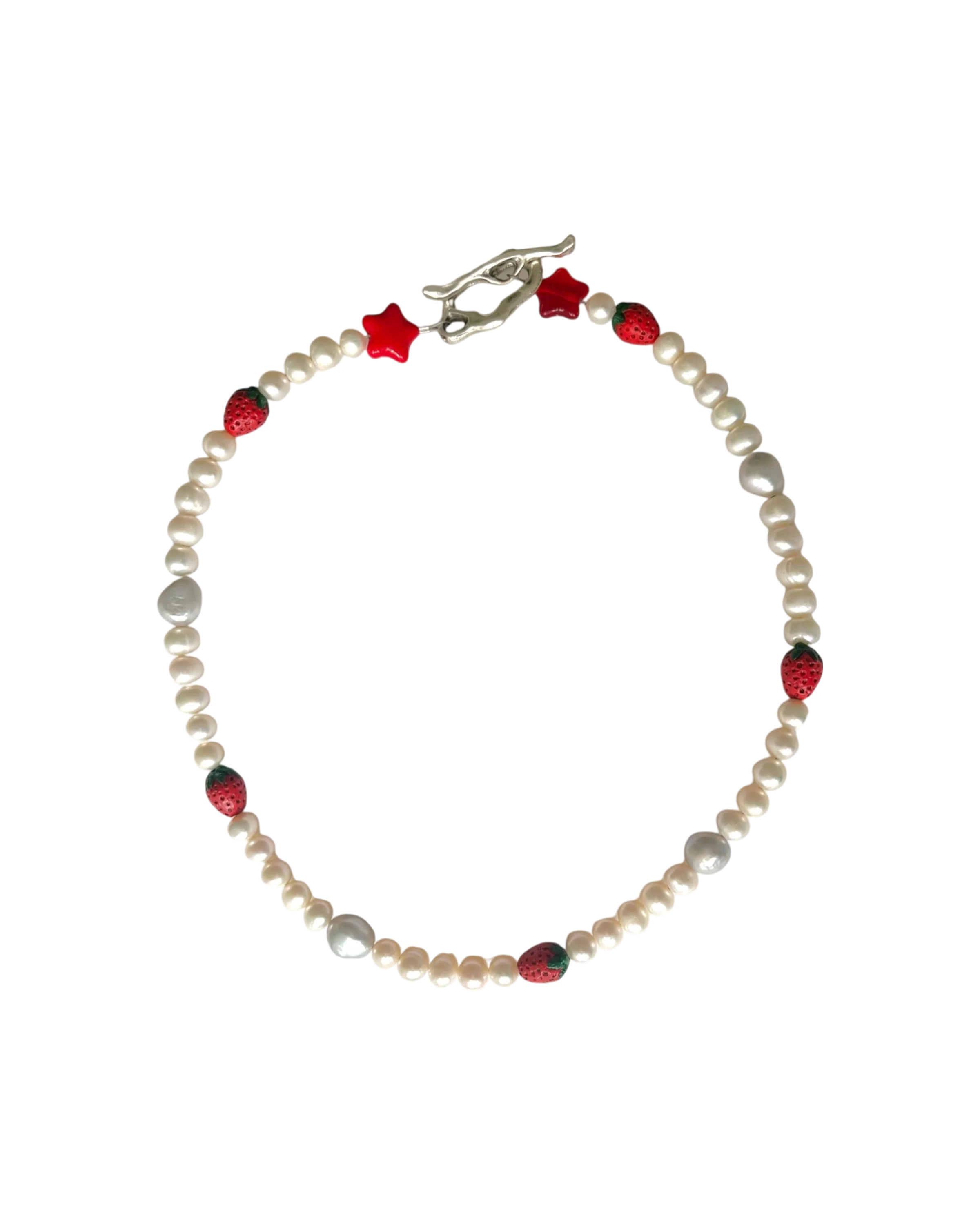 the strawberry necklace