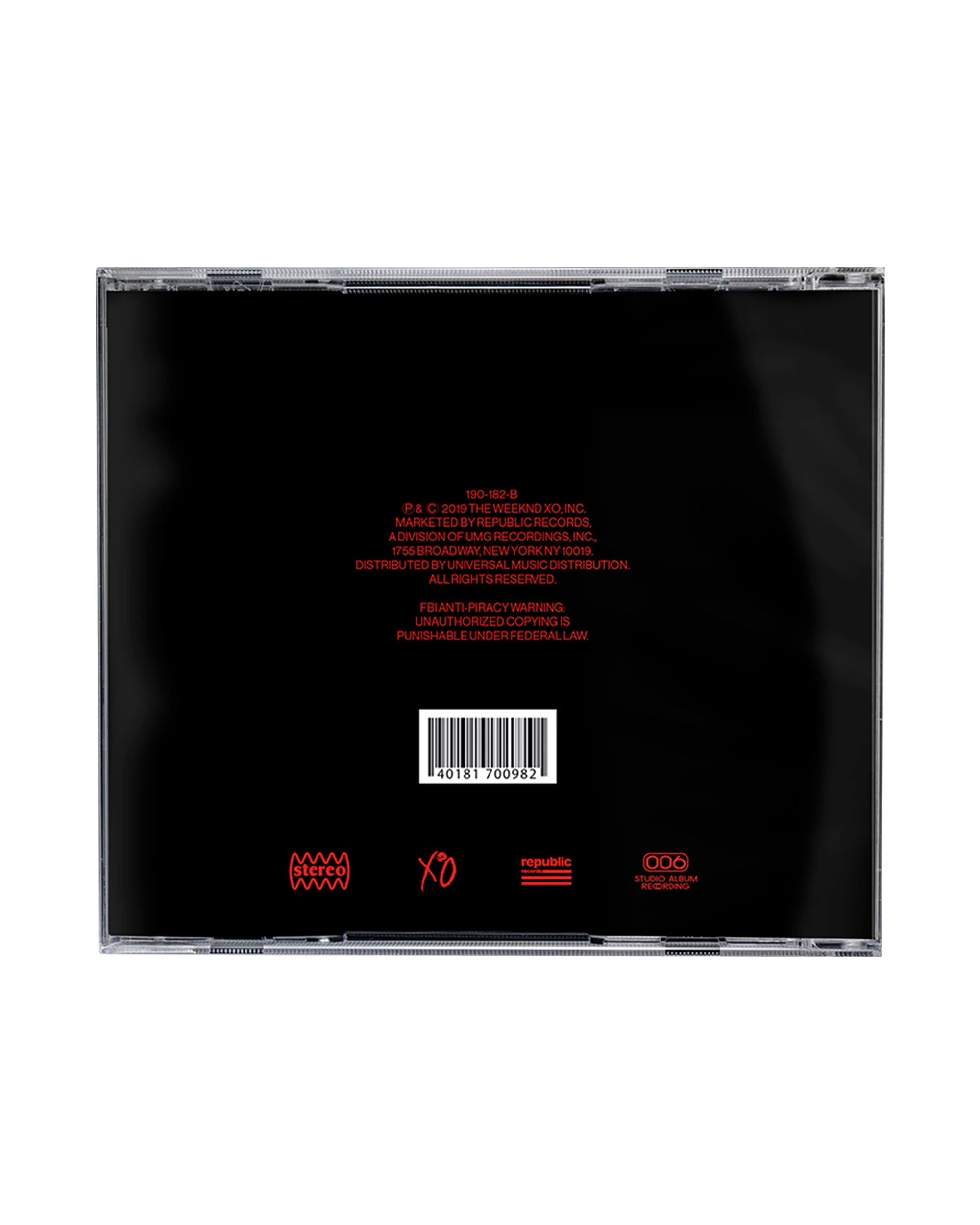 The Weeknd, AFTER HOURS HOLOGRAPHIC JEWEL CASE CD - Image 3