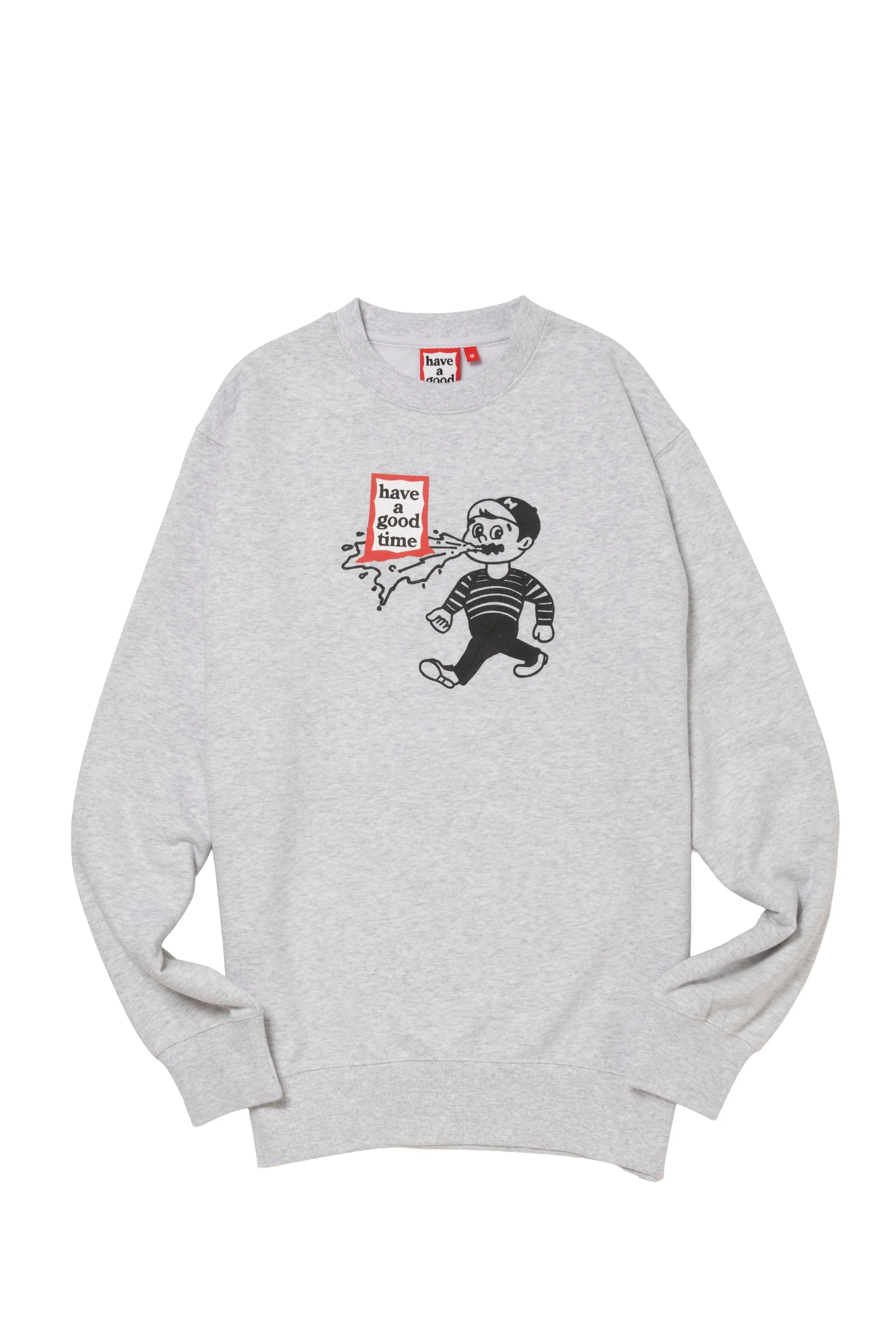 THROW UP MAN FRAME CREWNECK FL - ASH GRAY - Image 6