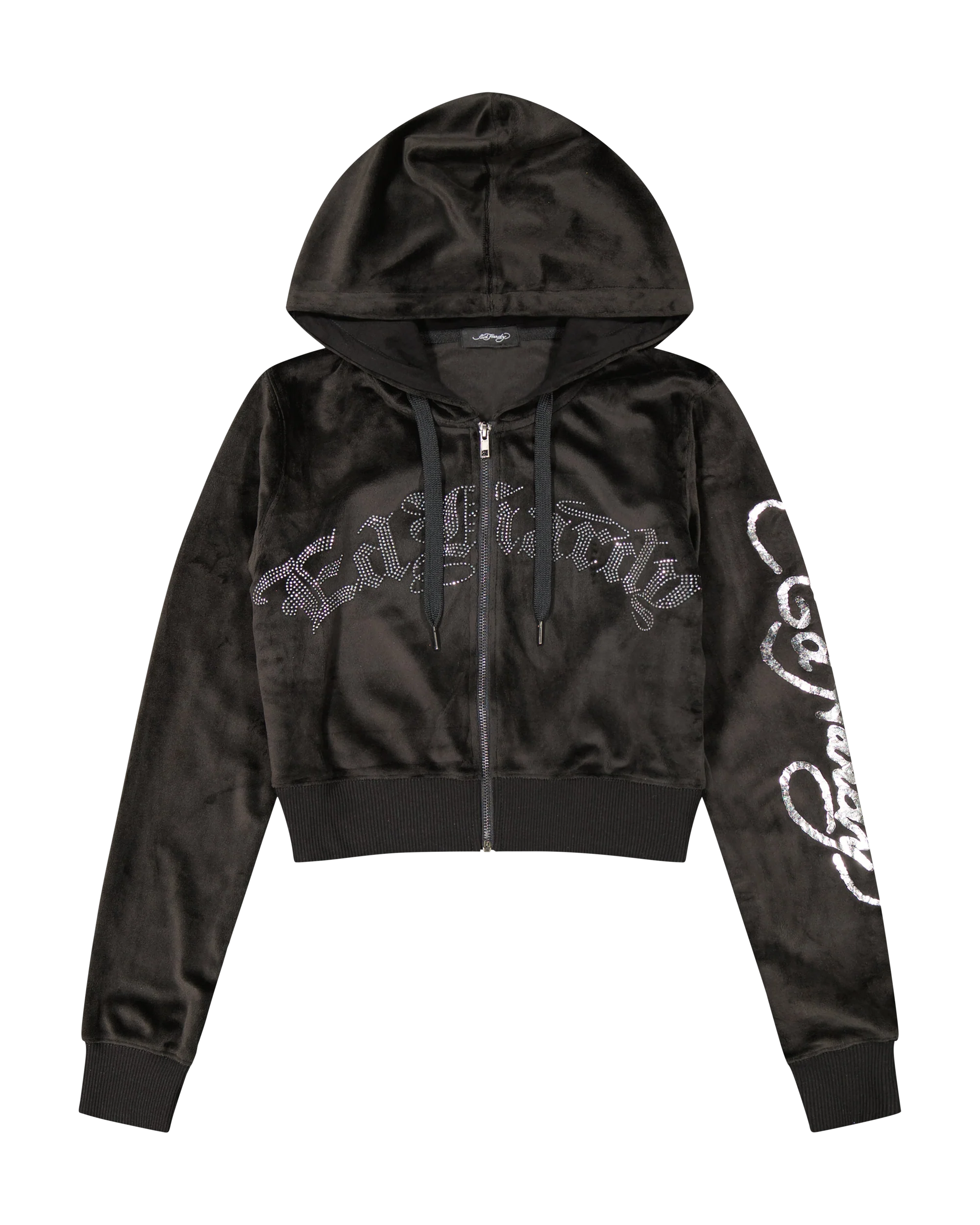 Tiger Head Y2K Velour Hoodie