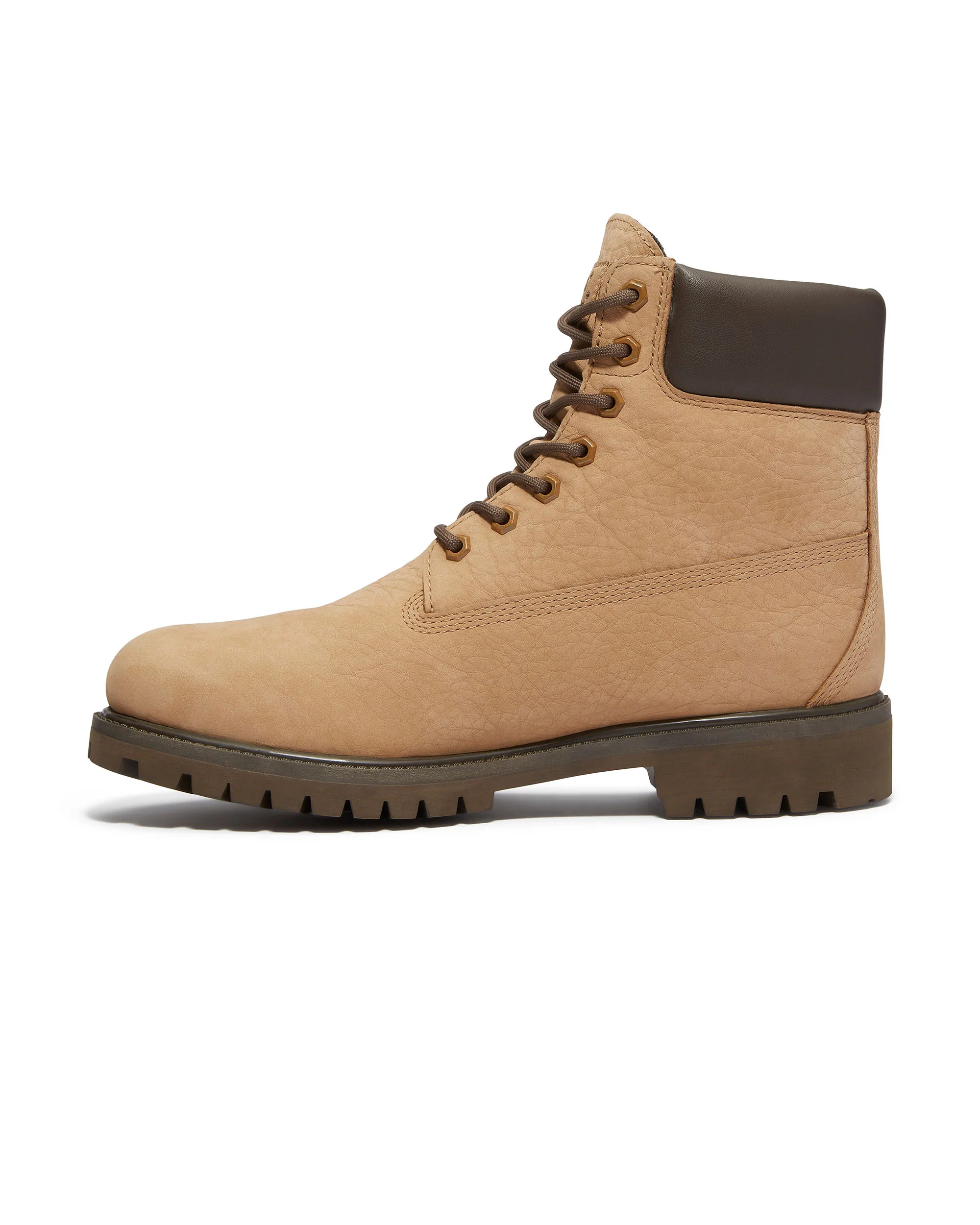 PREMIUM 6-INCH BOOT - BEIGE NUBUCK / DARK BROWN - Image 2